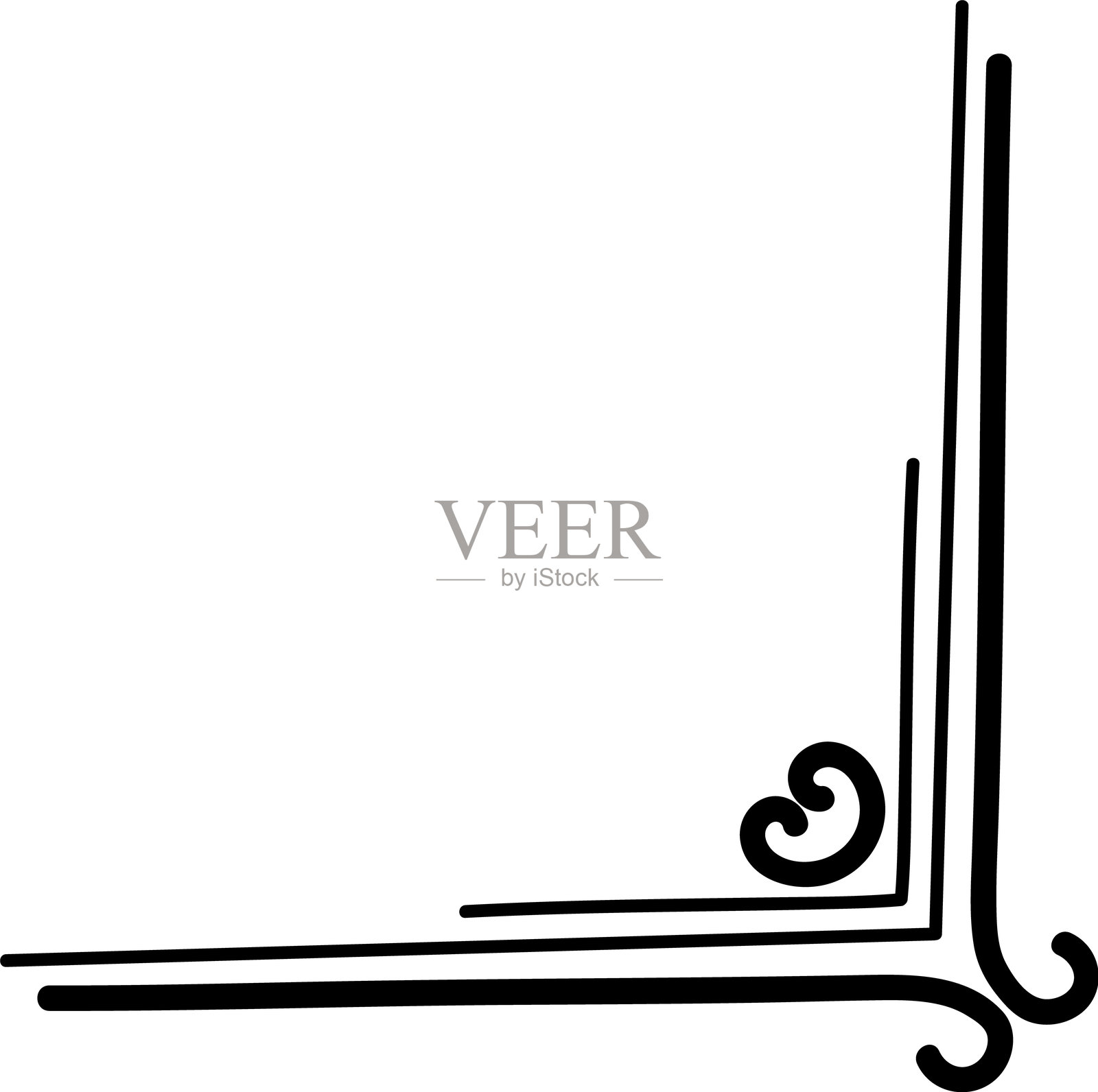 优雅的角线装饰插画图片素材