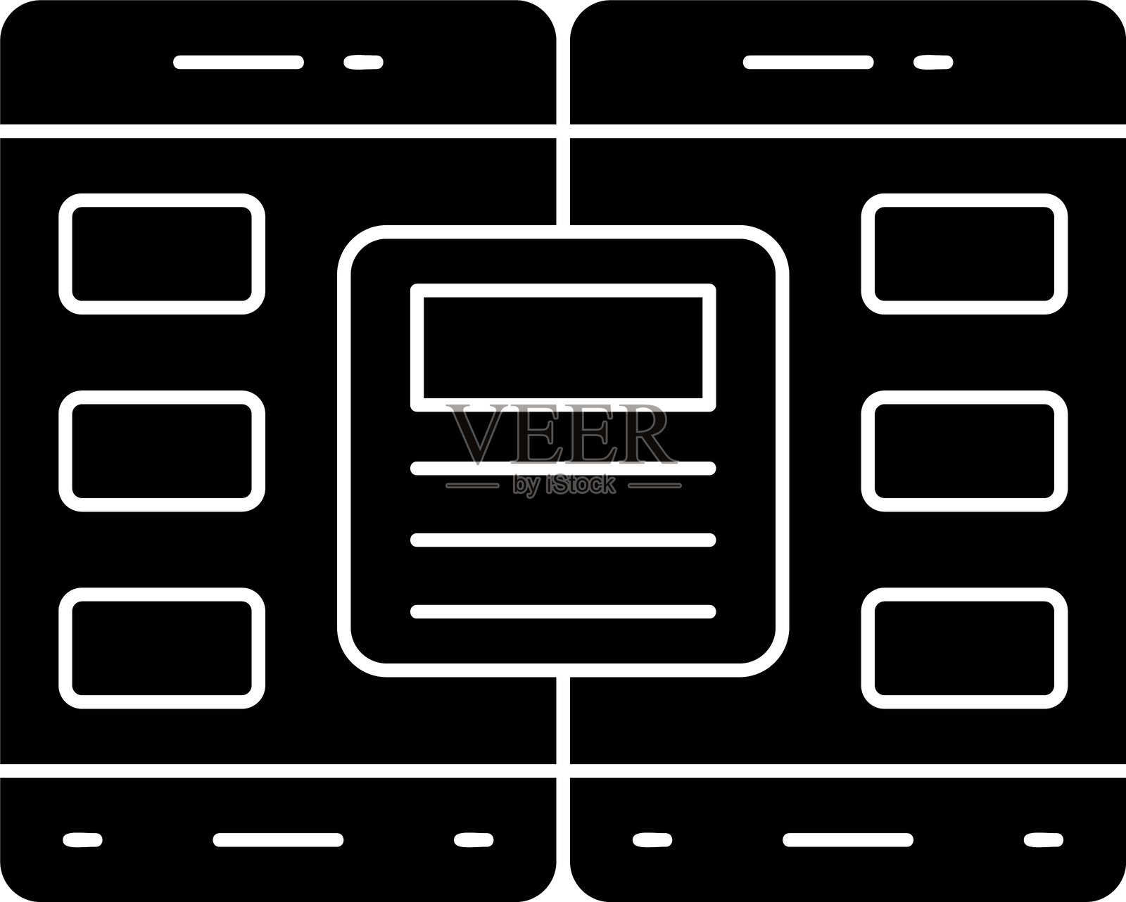 移动传输图标矢量元素插画图片素材