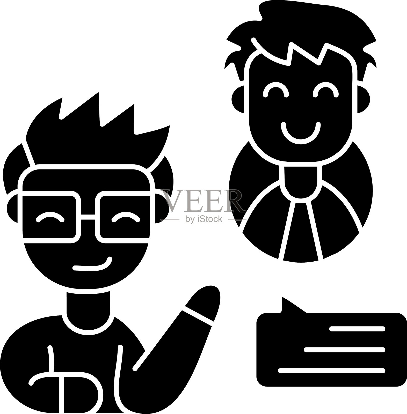 顾问图标矢量元素插画图片素材