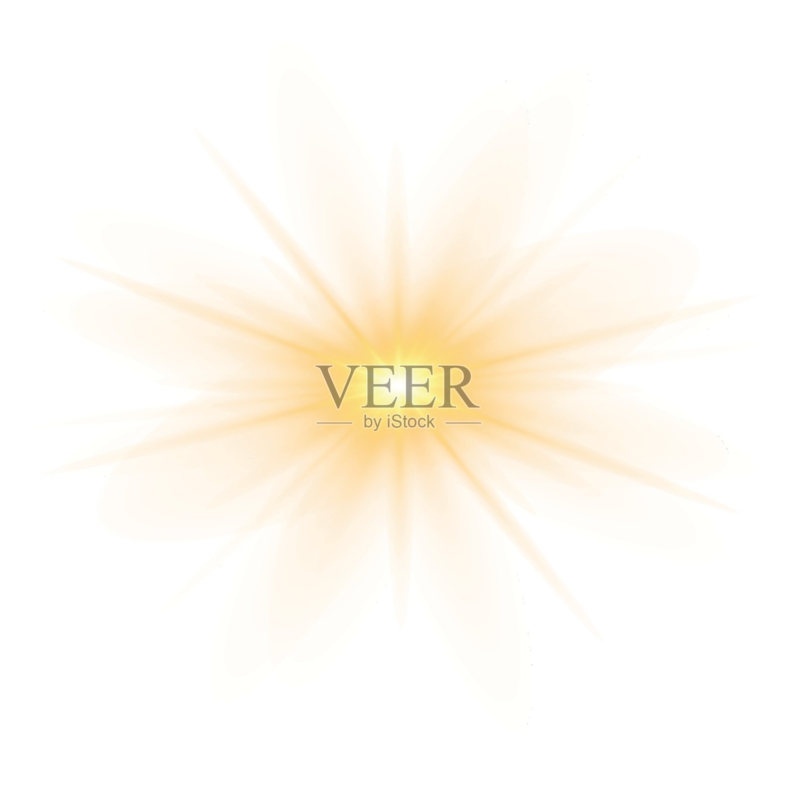 阳光透光的特殊光效设计。矢量插图插画图片素材