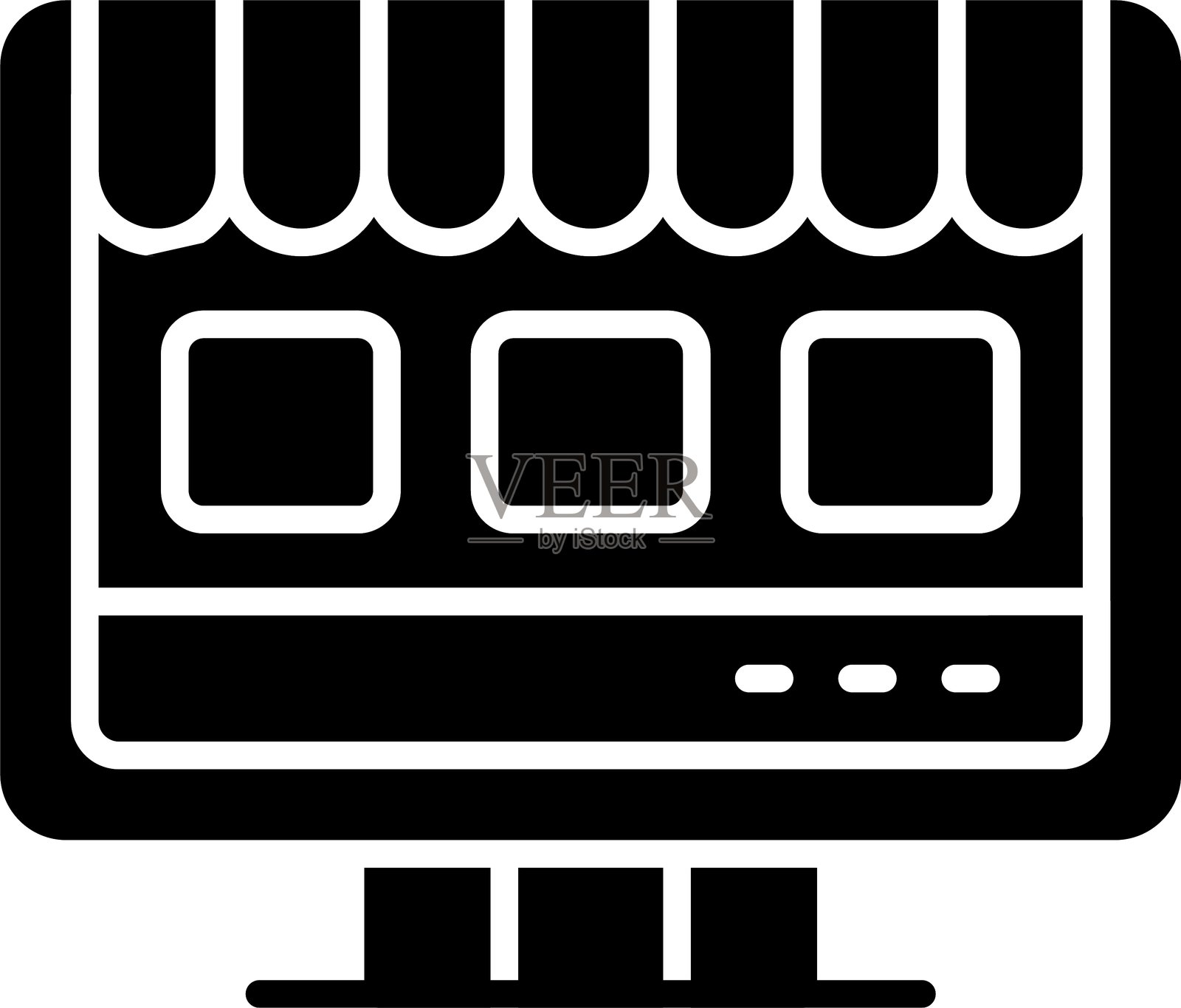 在线商店图标矢量元素插画图片素材