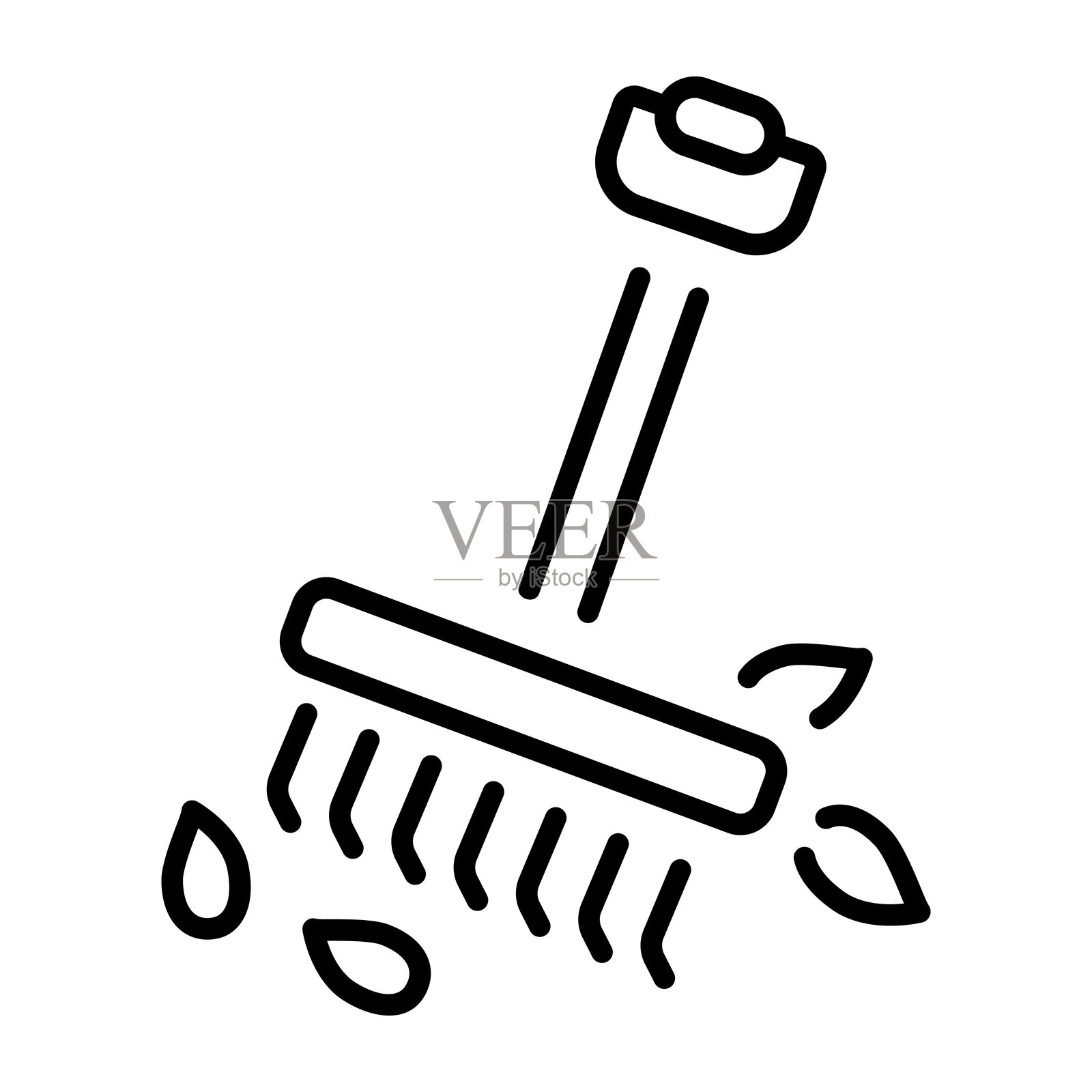 耙草插画图片素材