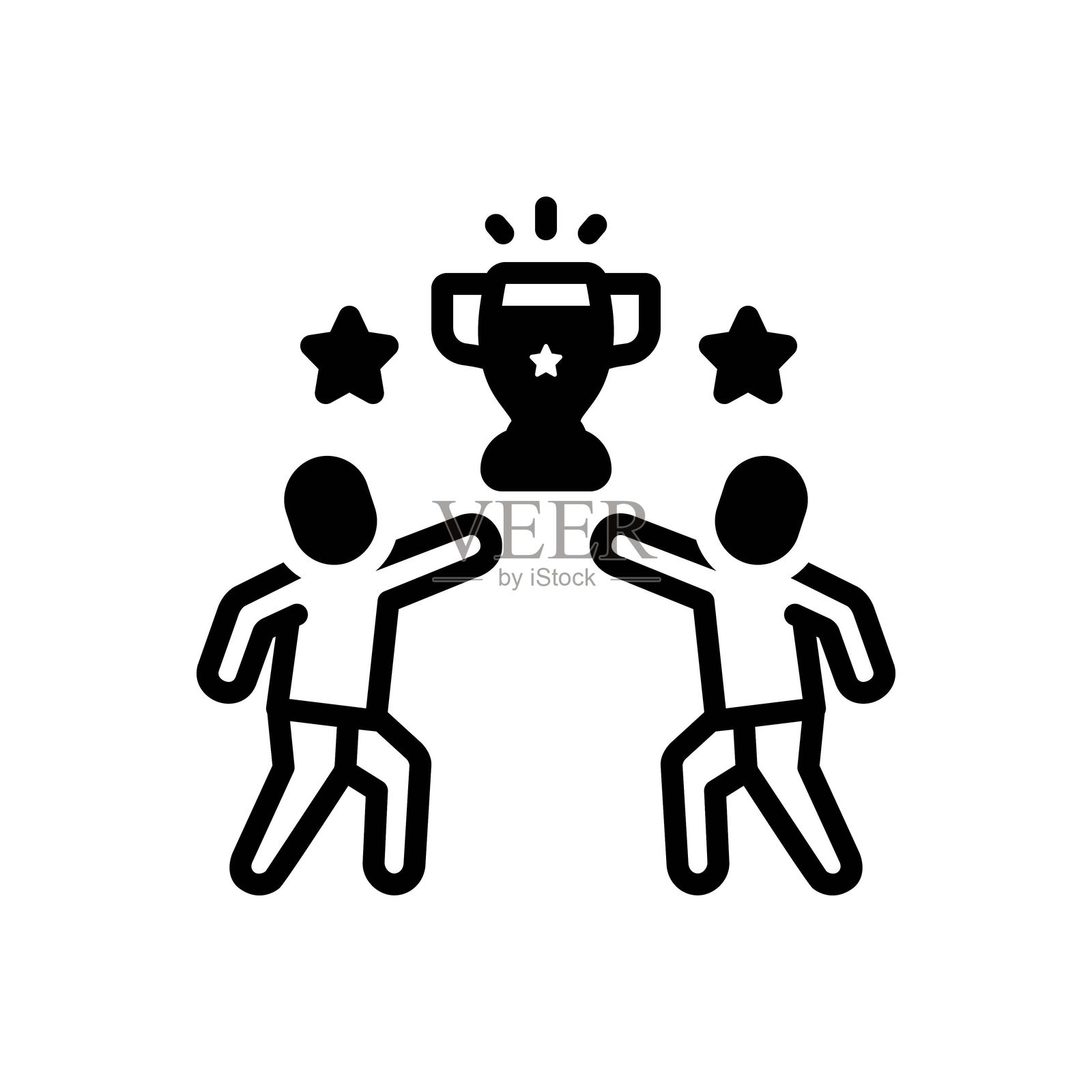 参赛者竞争者插画图片素材