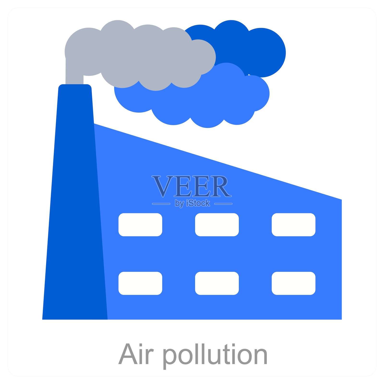 空气污染插画图片素材