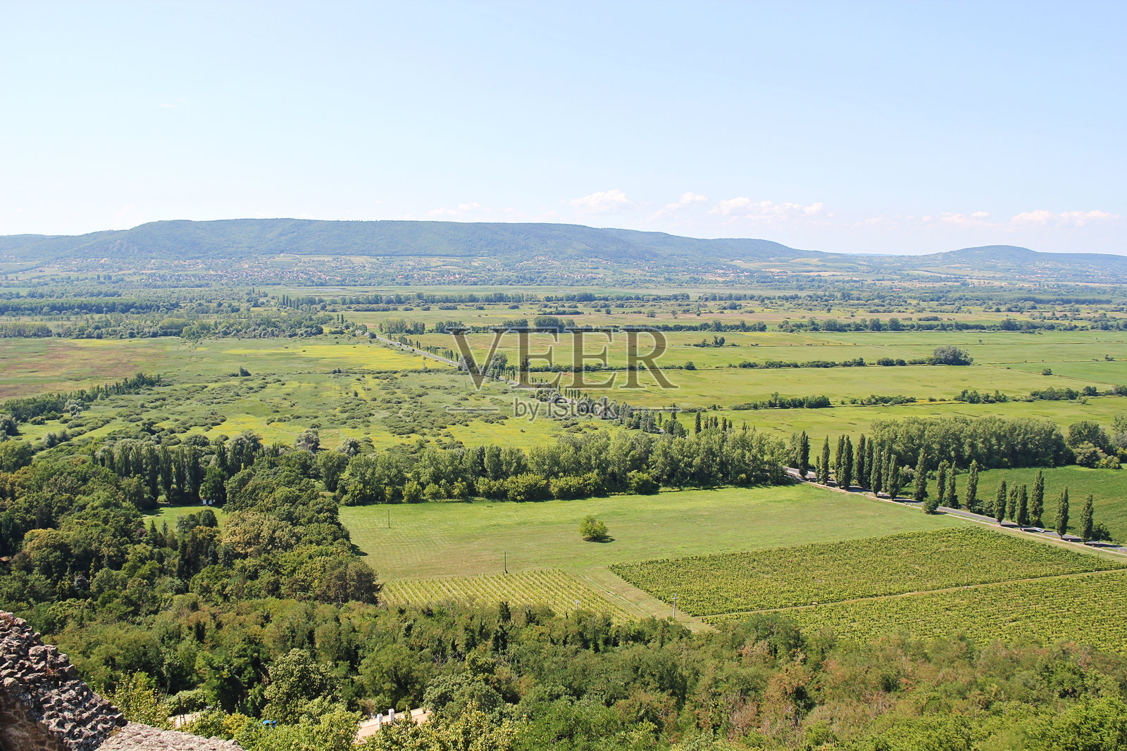 匈牙利巴拉顿高地的航拍全景景观照片摄影图片