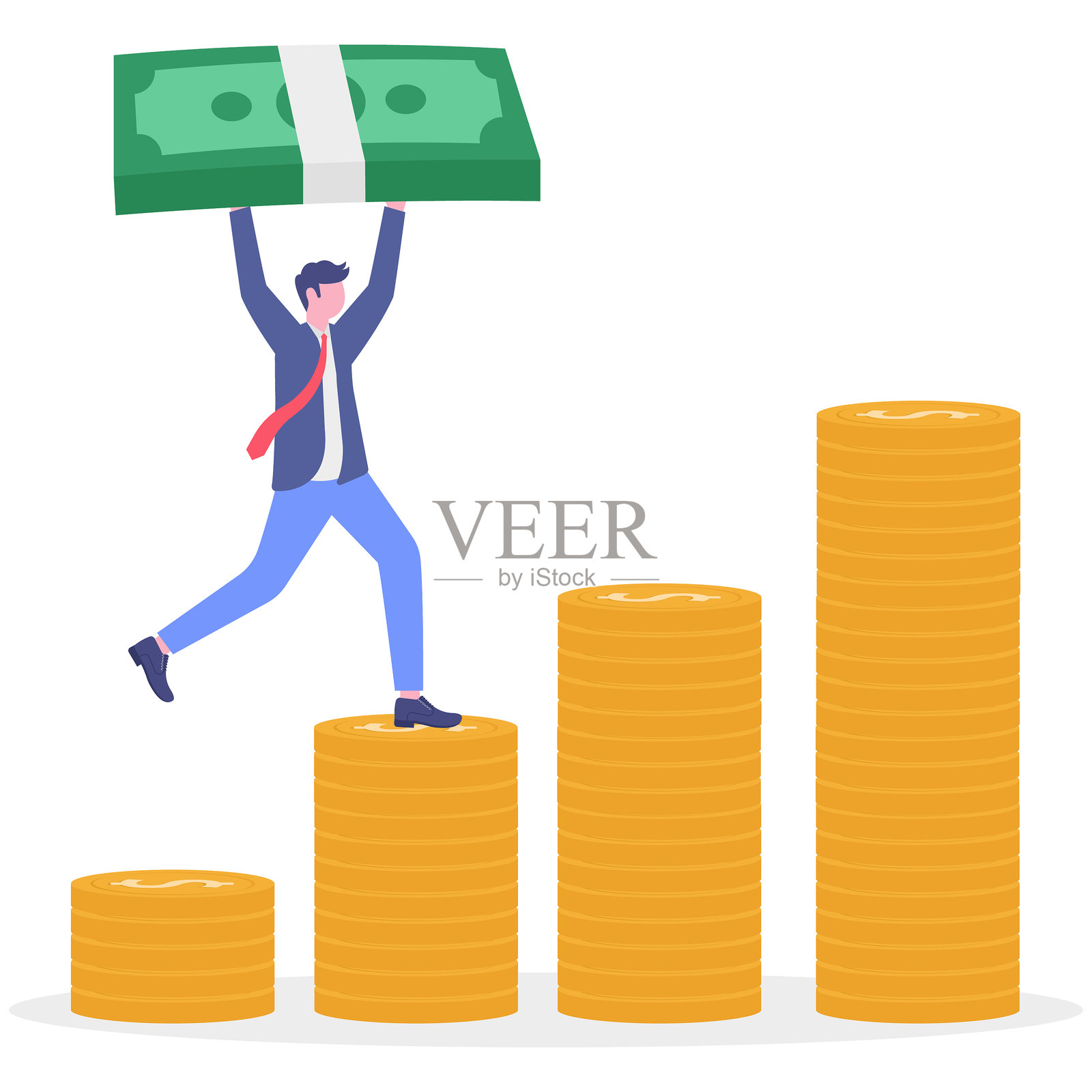 商业概念，矢量插图插画图片素材