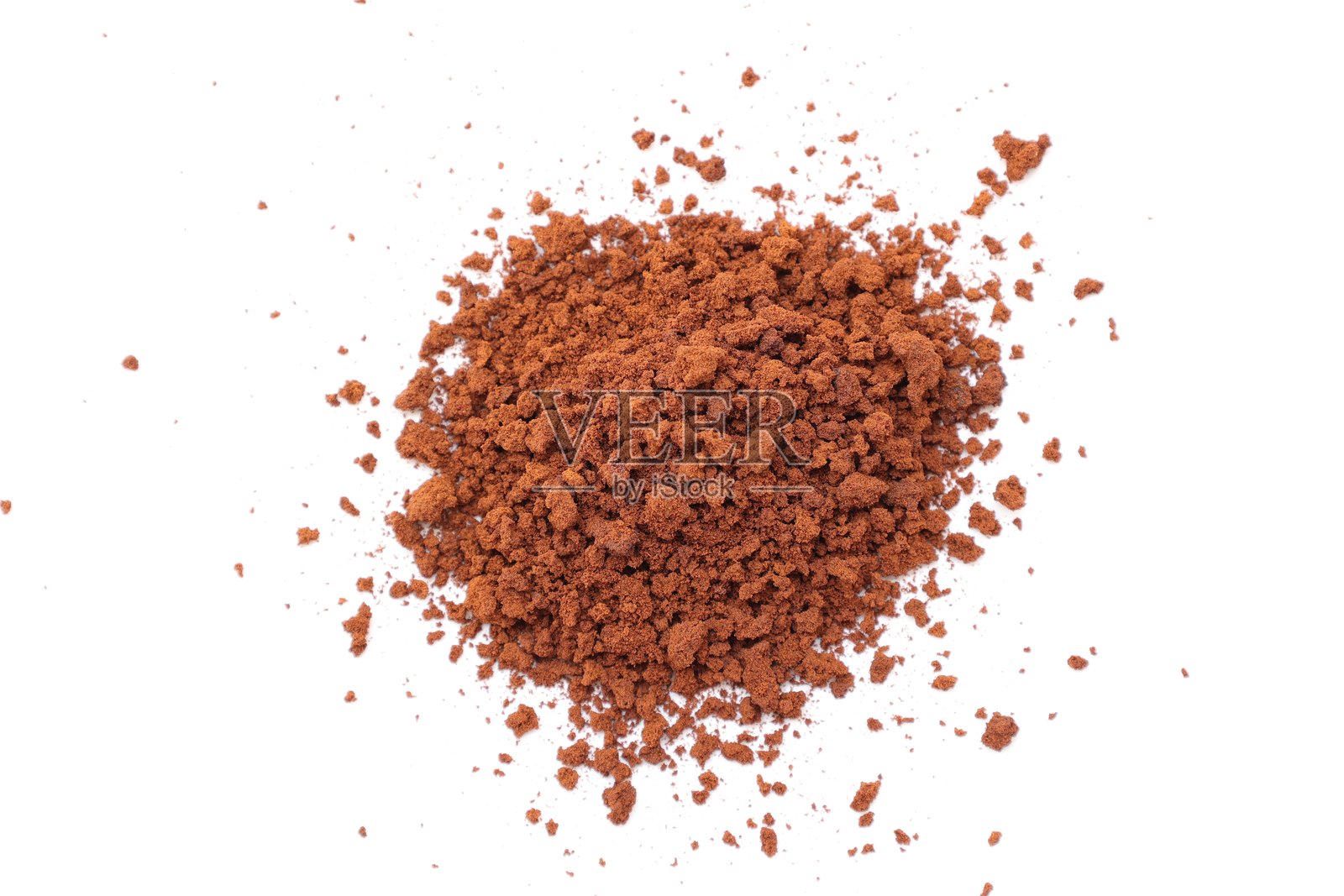 细磨烘焙咖啡，咖啡粉照片摄影图片