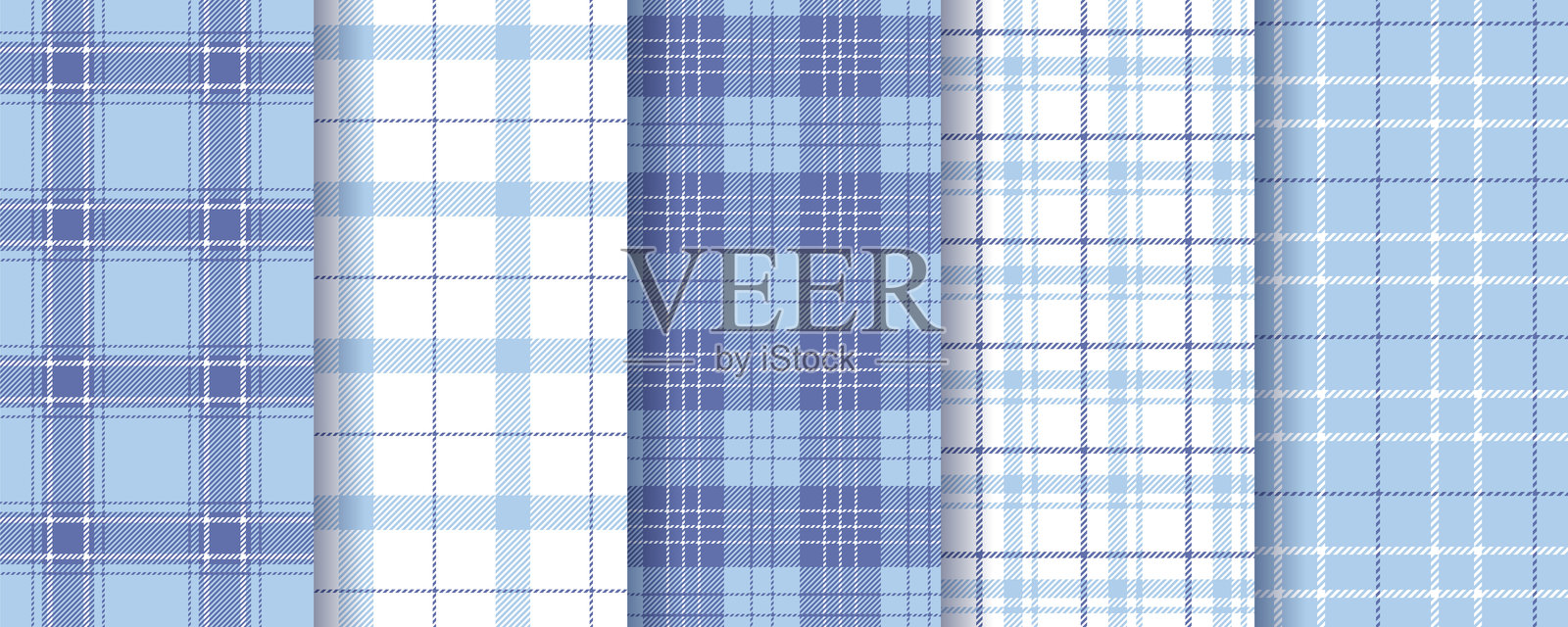 格子背景。适用于衬衫的无缝方格图案。矢量插图。插画图片素材