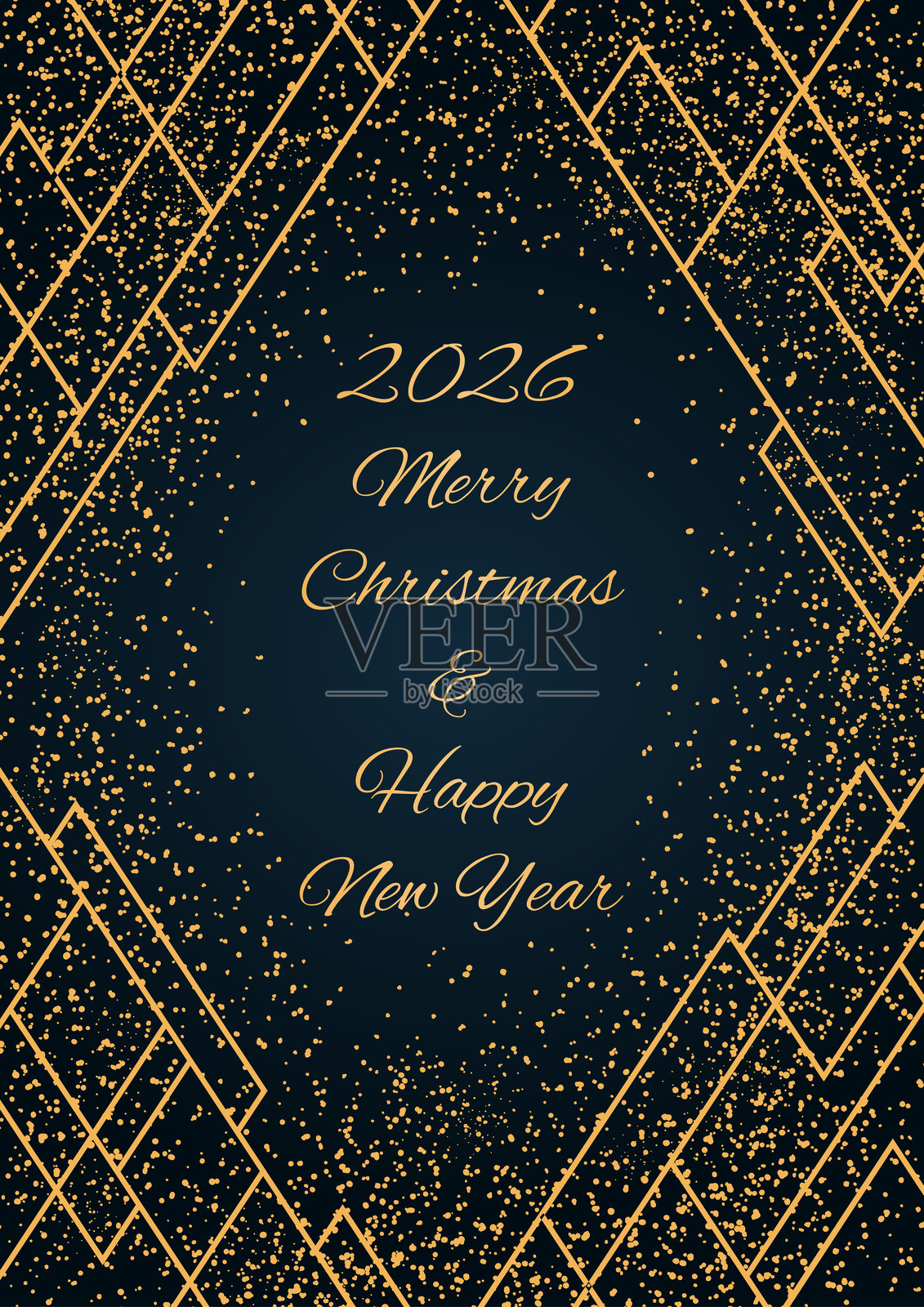 2026年新年，闪光，线条框架，背景插画图片素材