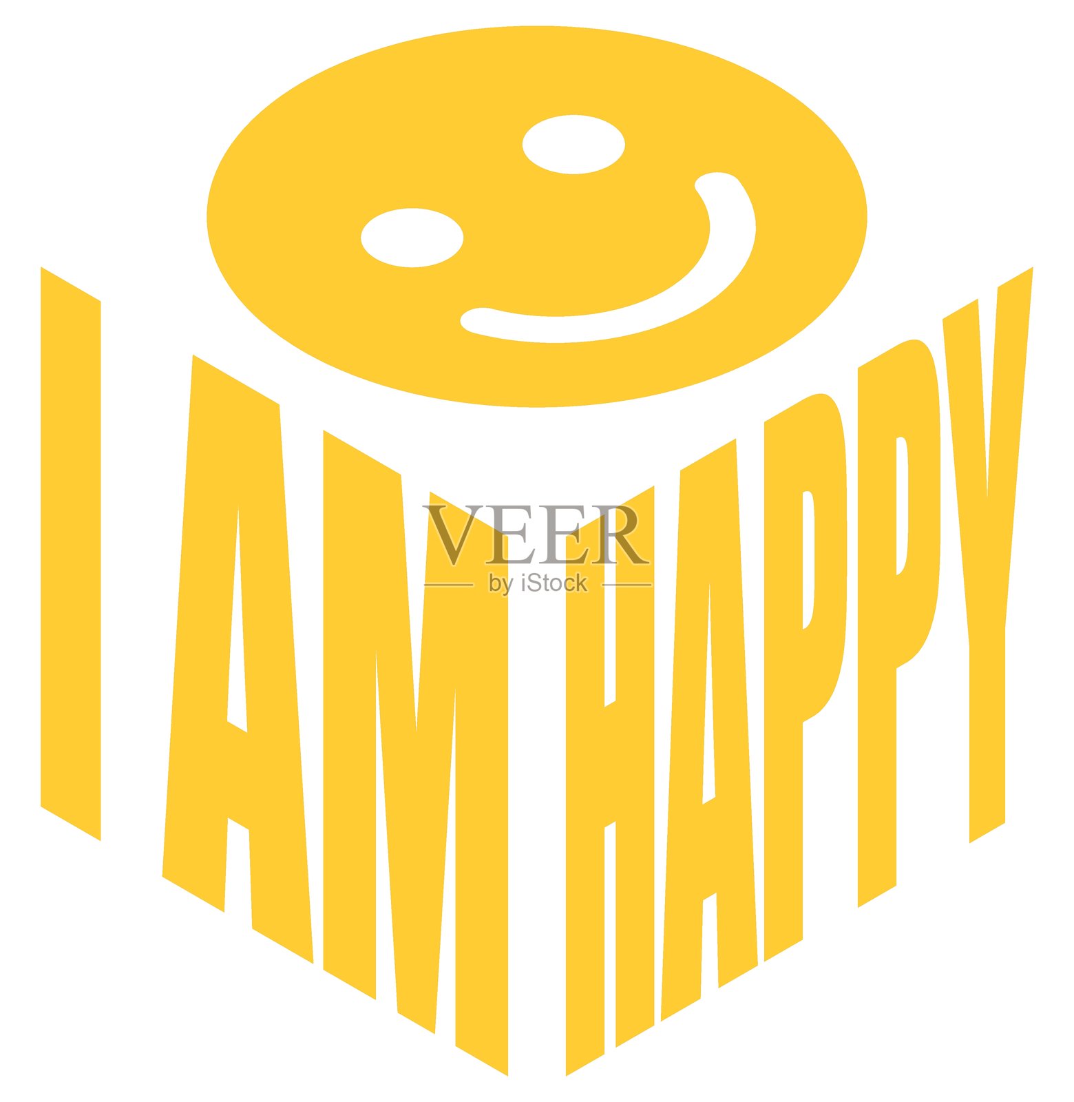 乐观时尚的设计。大胆的图形带有复古氛围，展现了一个快乐的面孔和积极的肯定。非常适合品牌推广、社交媒体或欢快的设计。插画图片素材