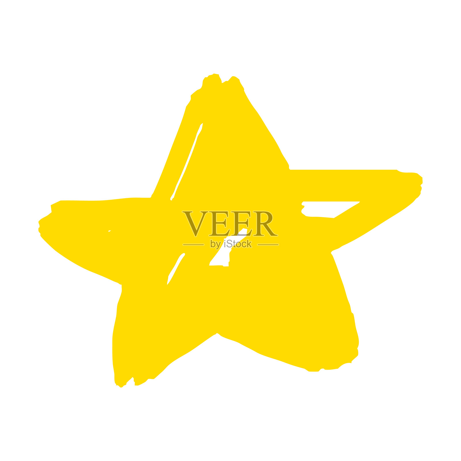 简单的手绘星星插图插画图片素材