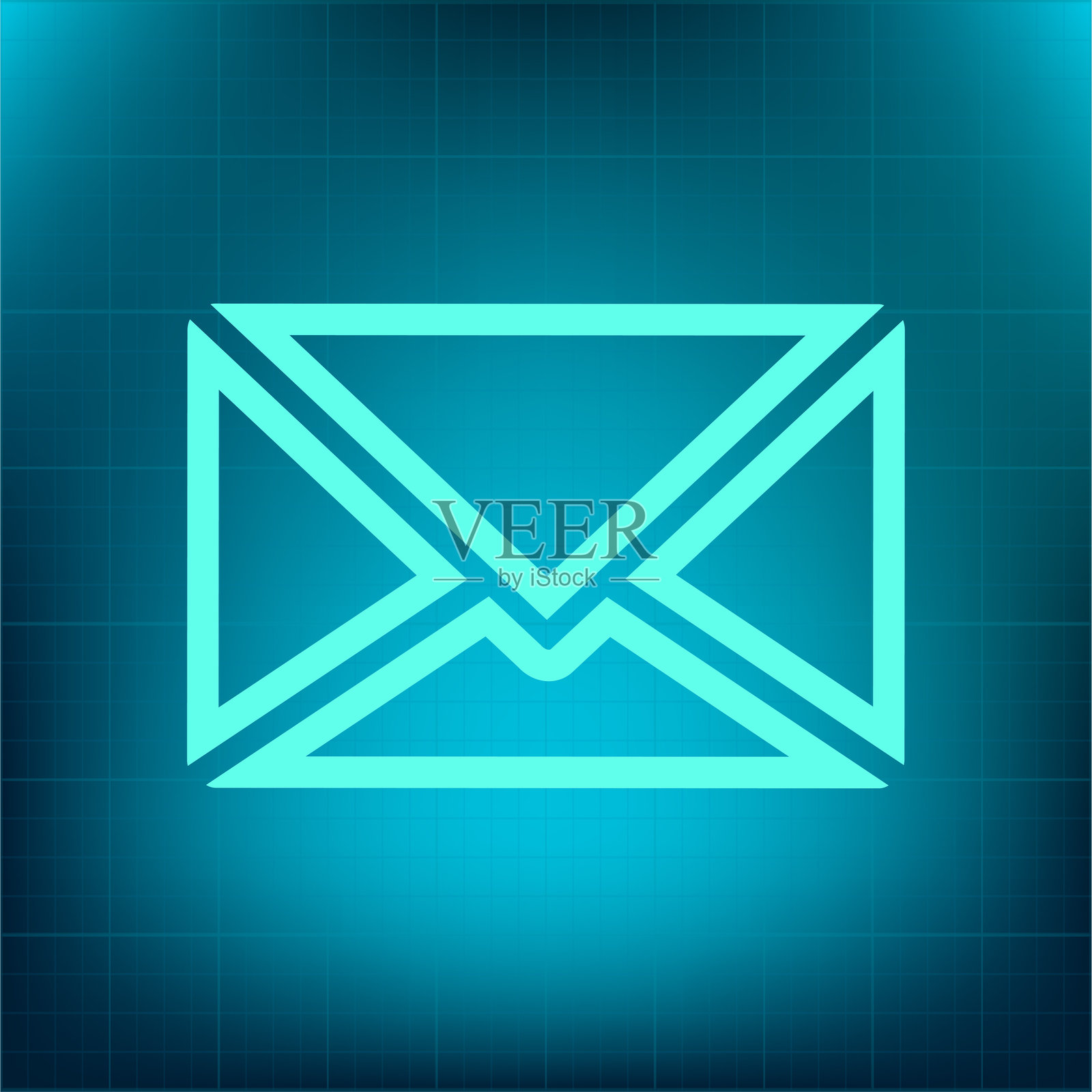 发光的电子邮件插画图片素材