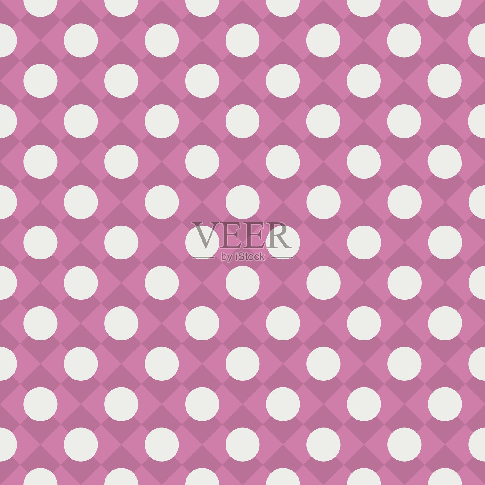 波点图案 H 2-3-1, CF7EA9, B97197, EDEEE9插画图片素材