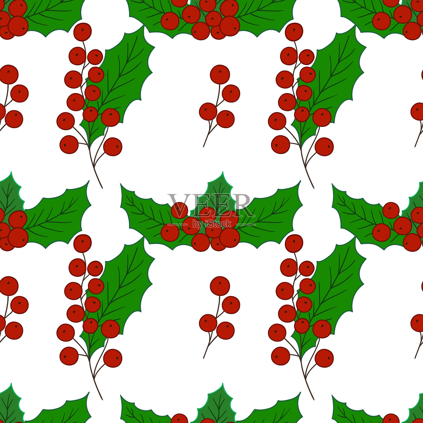 无缝可爱的图案。手绘风格的纺织品图案插画图片素材