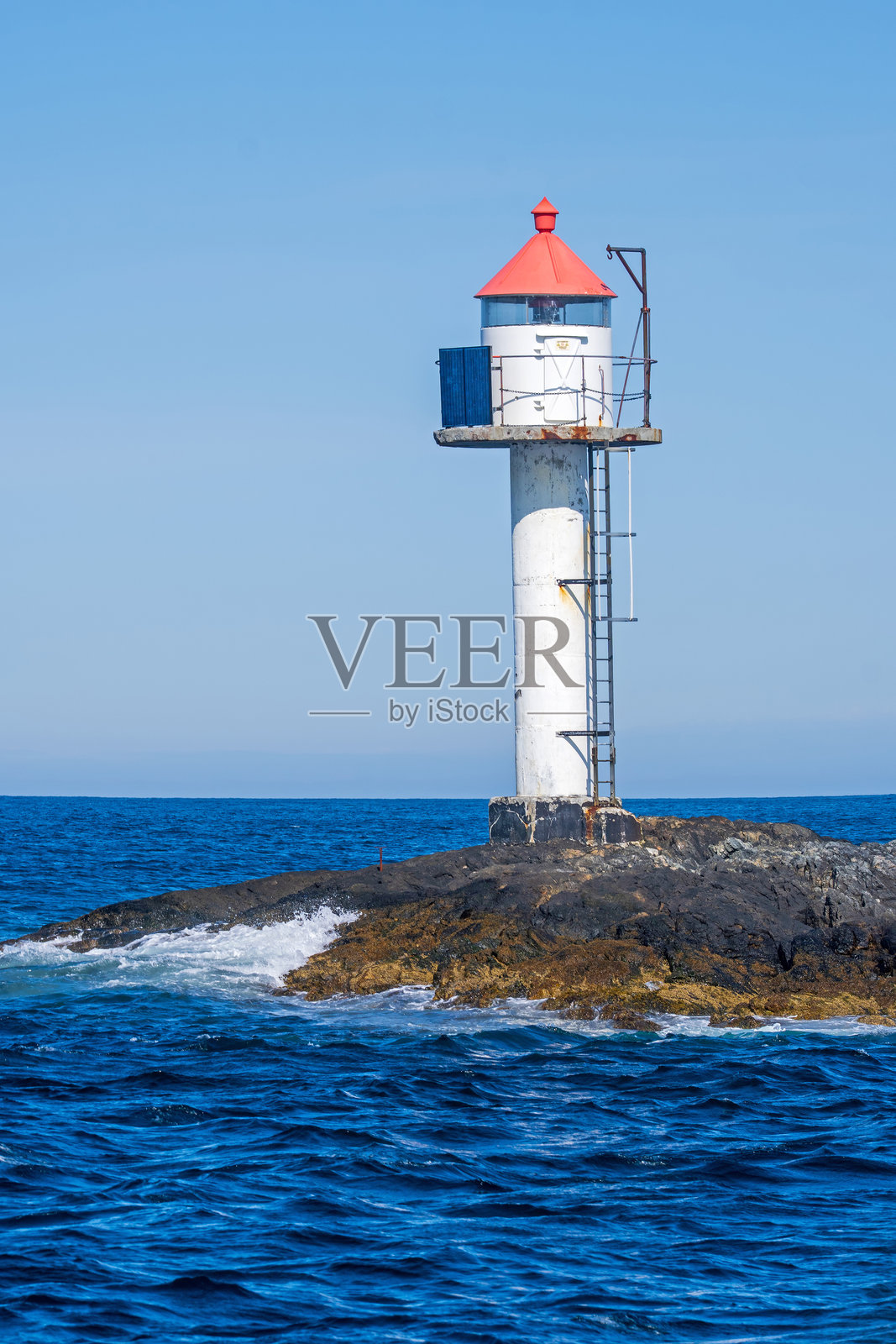 挪威安多亚岛的布莱克索亚灯塔照片摄影图片