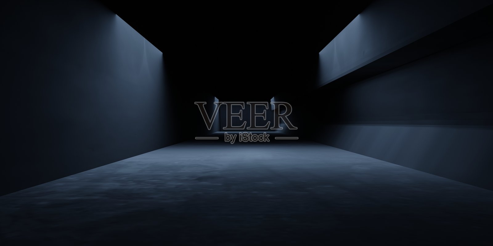 黑色抽象几何现代暗房背景的3D渲染。适用于广告设计、展厅、科技、未来、现代、运动、游戏、宇宙飞船、仓库、车库的场景。科幻插图照片摄影图片