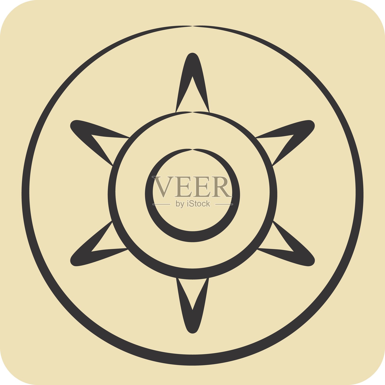 星座图标。与占星符号相关。手绘风格。设计可编辑。插画图片素材