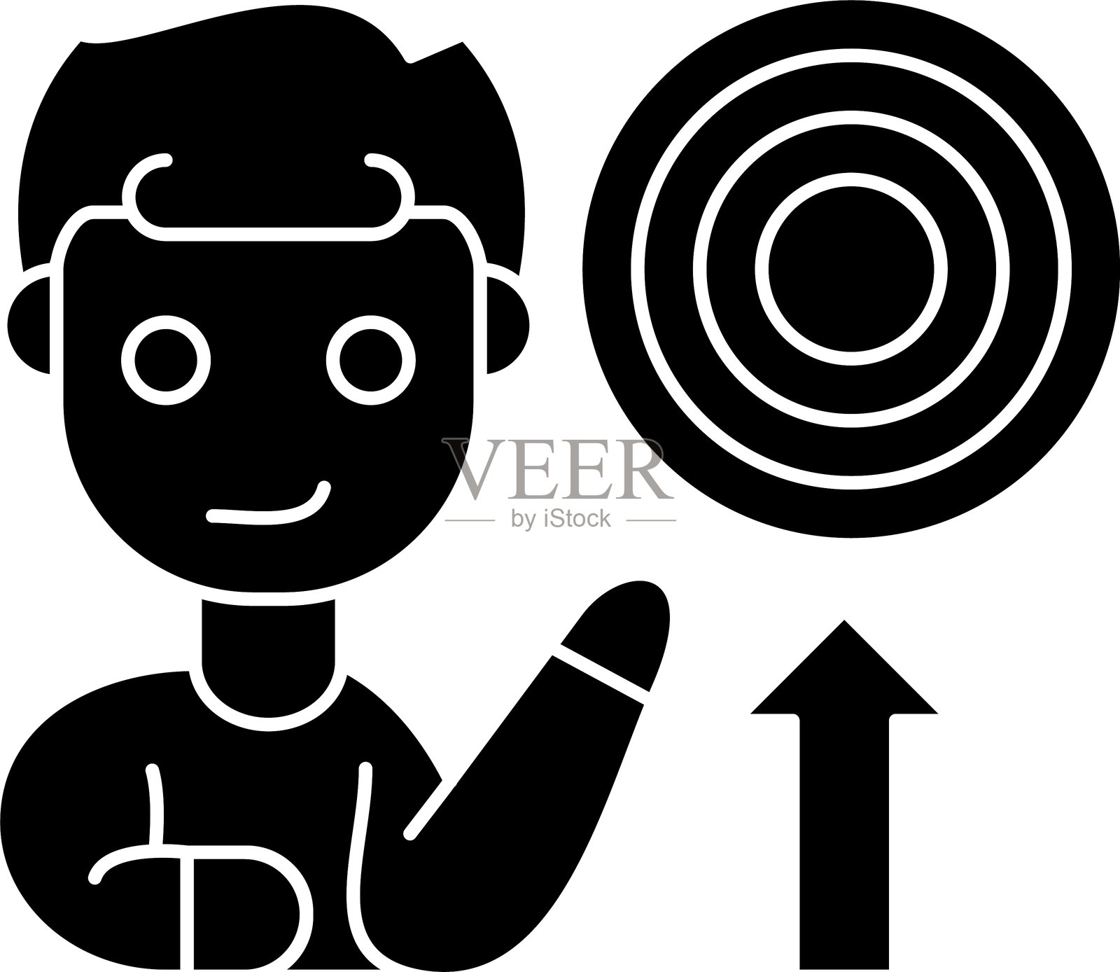 雄心图标矢量元素插画图片素材