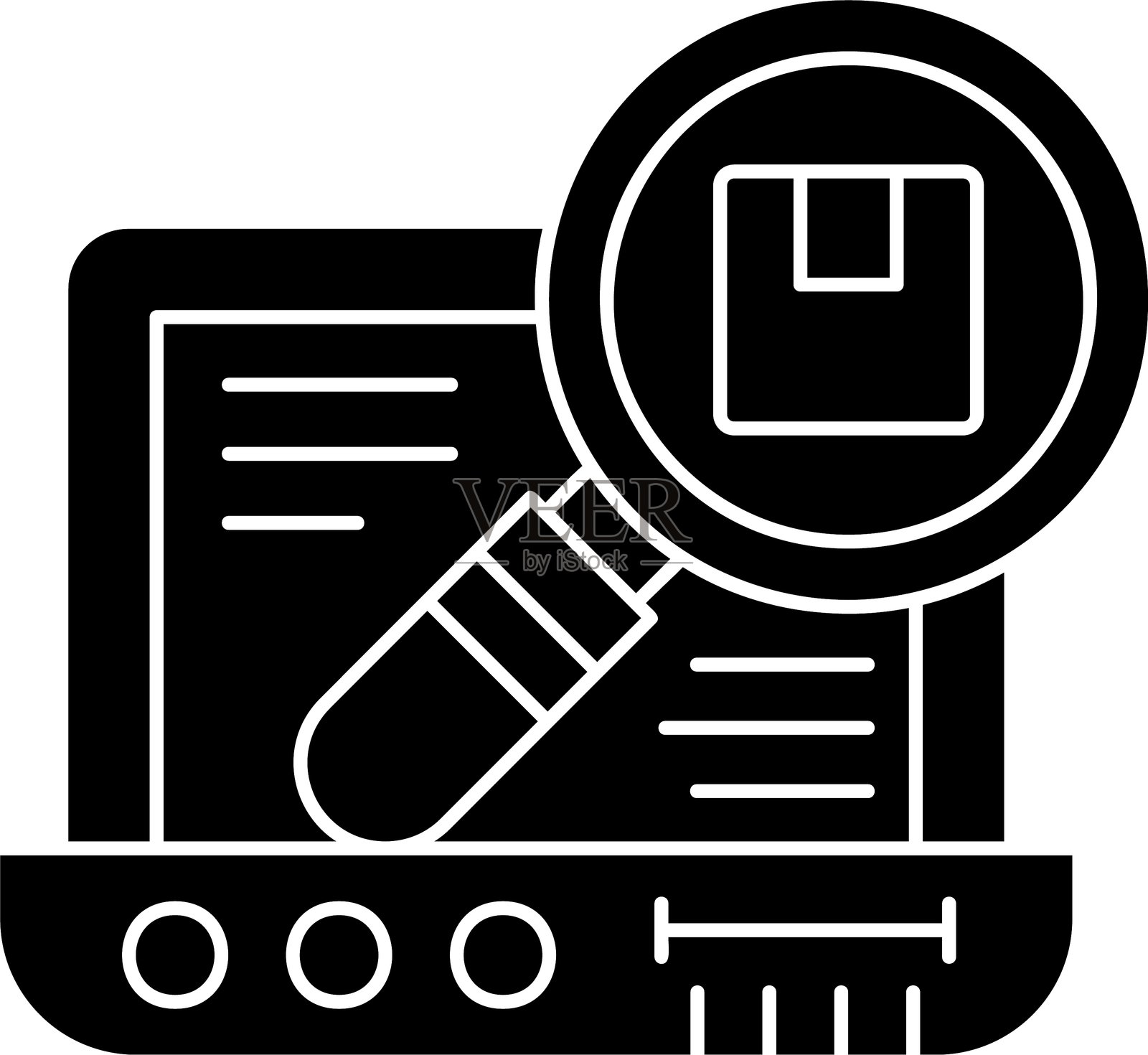 产品搜索图标矢量元素插画图片素材