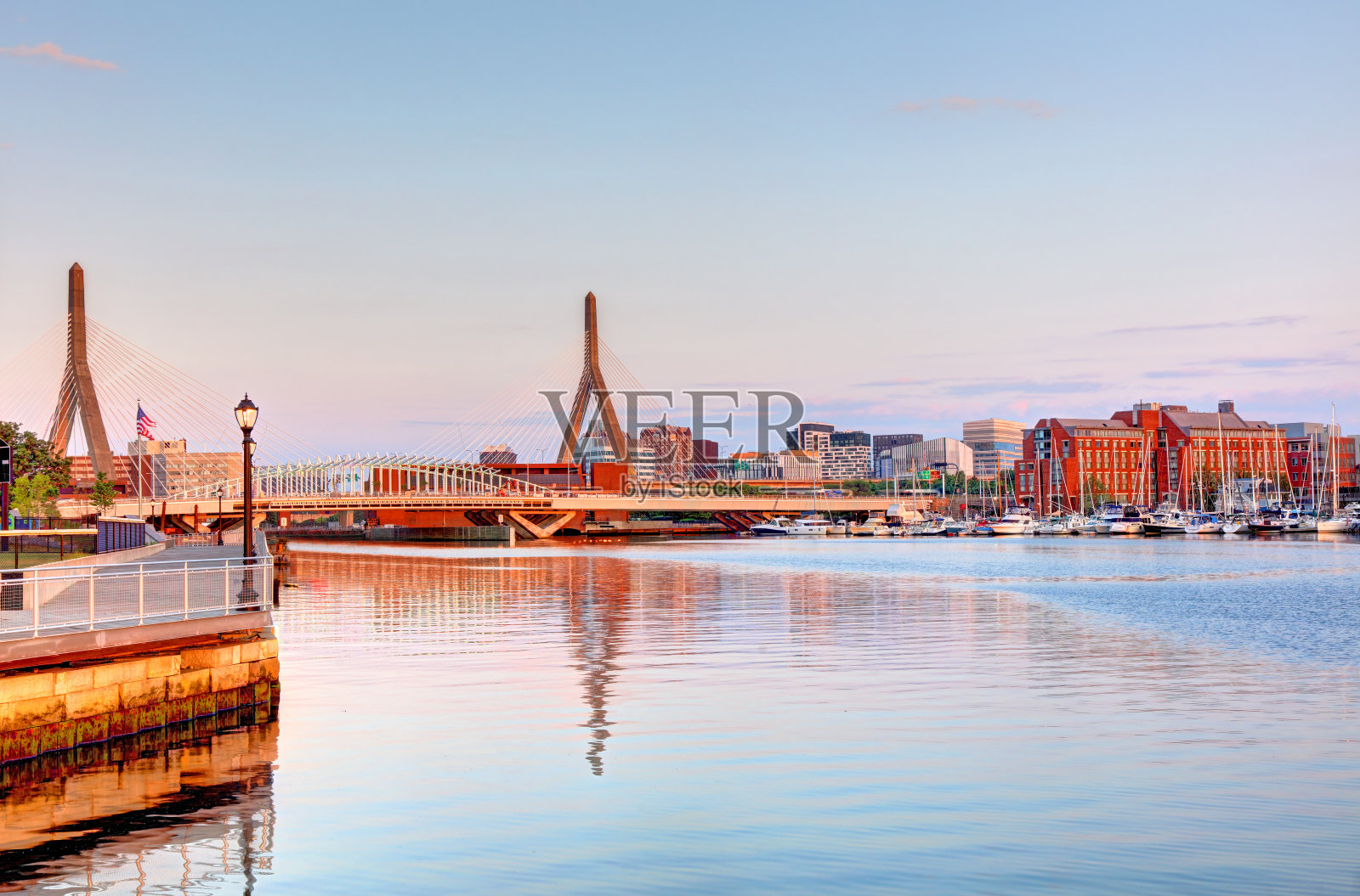 北端的波士顿海滨步道照片摄影图片