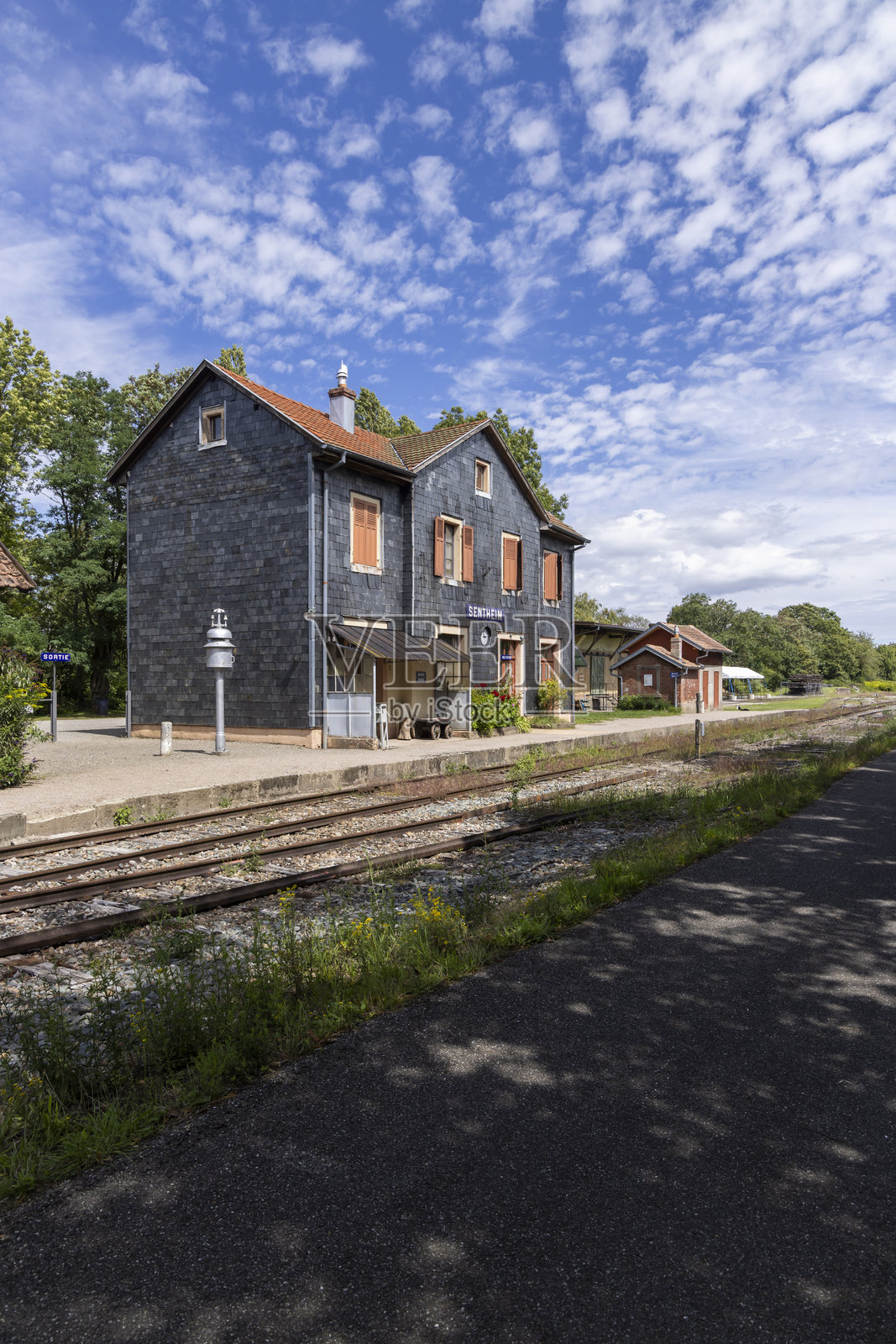 法国森泰姆的历史火车站照片摄影图片