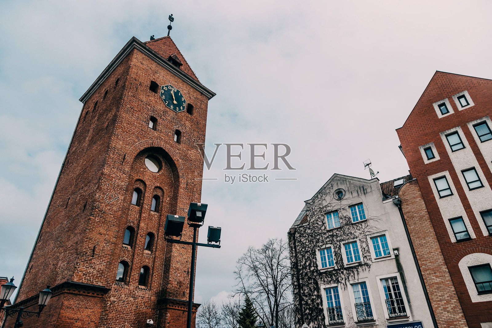 现代城市中心的生活建筑，城市景观，区域全景照片摄影图片