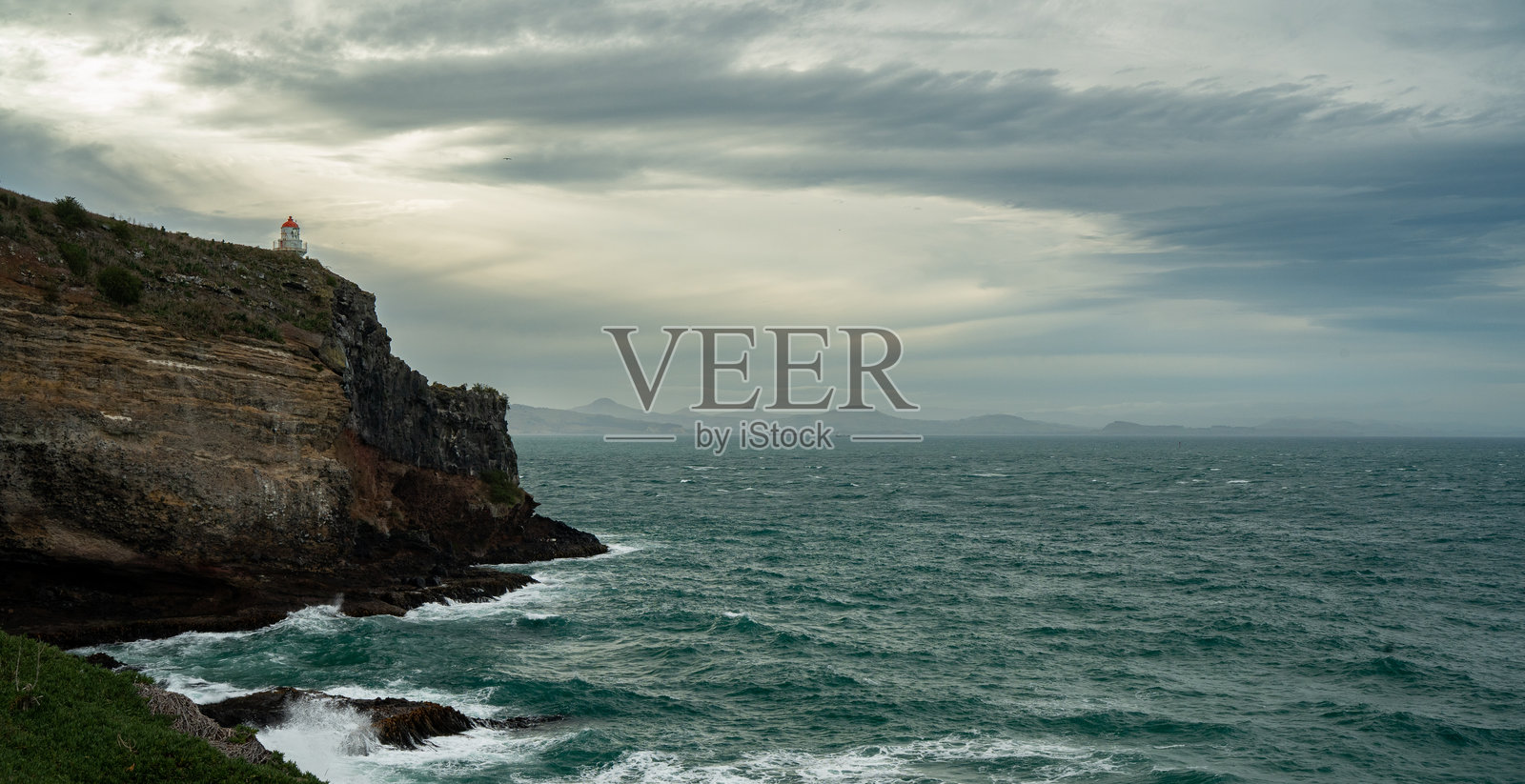 邓尼丁粗犷的海岸风景照片摄影图片