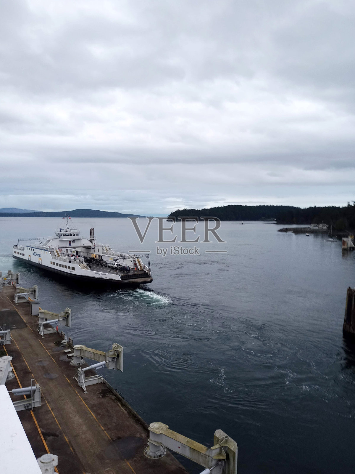 BC渡轮或不列颠哥伦比亚渡轮服务，一家将乘客和车辆从加拿大温哥华运输的加拿大公司照片摄影图片