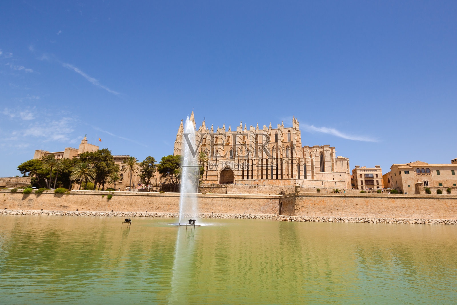 马略卡岛帕尔马的拉塞乌大教堂照片摄影图片