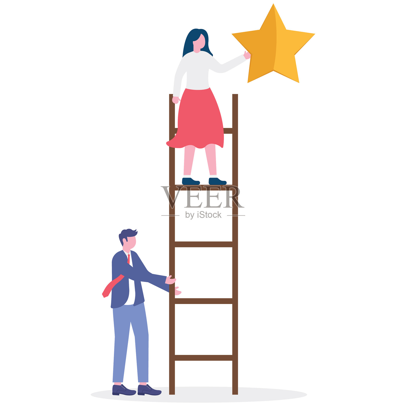 商业角色，矢量插图，商业目标插画图片素材