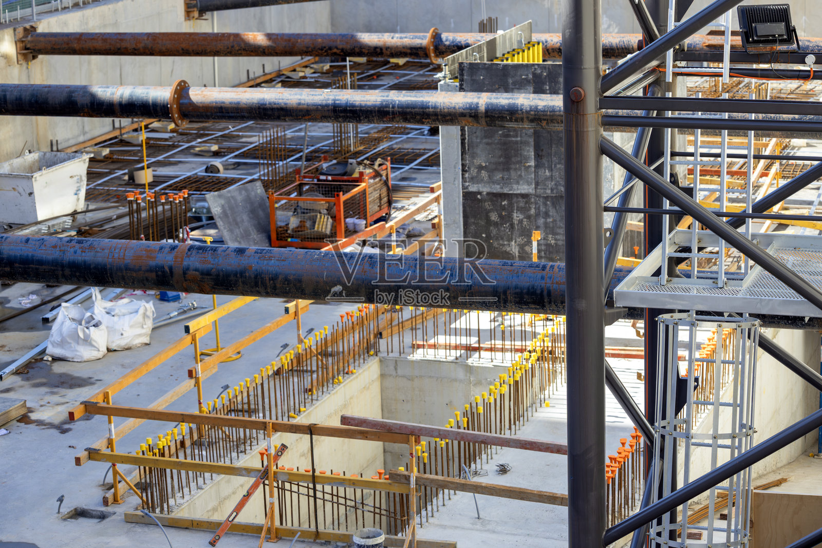 公寓建筑工地的特写镜头照片摄影图片