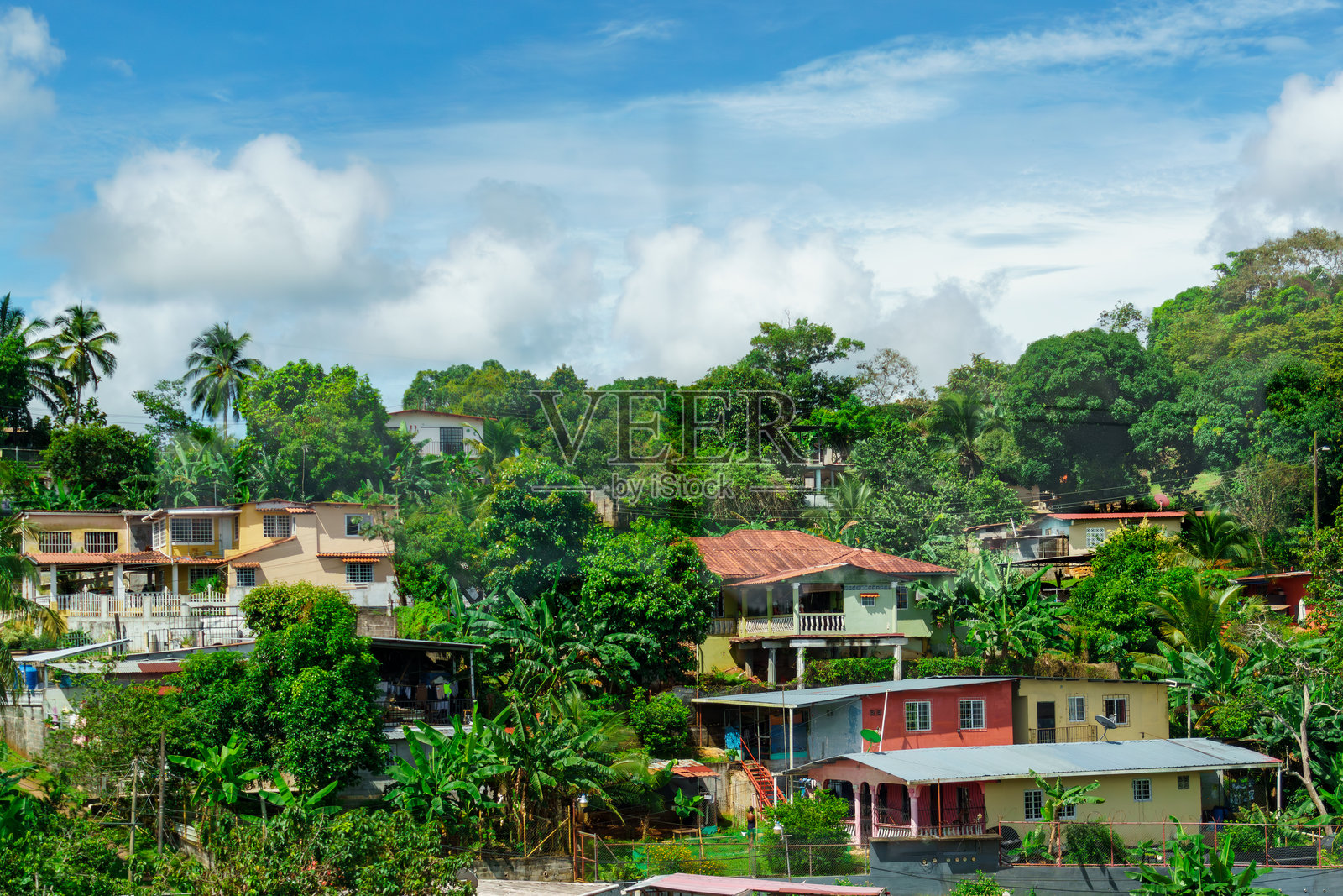 乡村地区的房屋区照片摄影图片