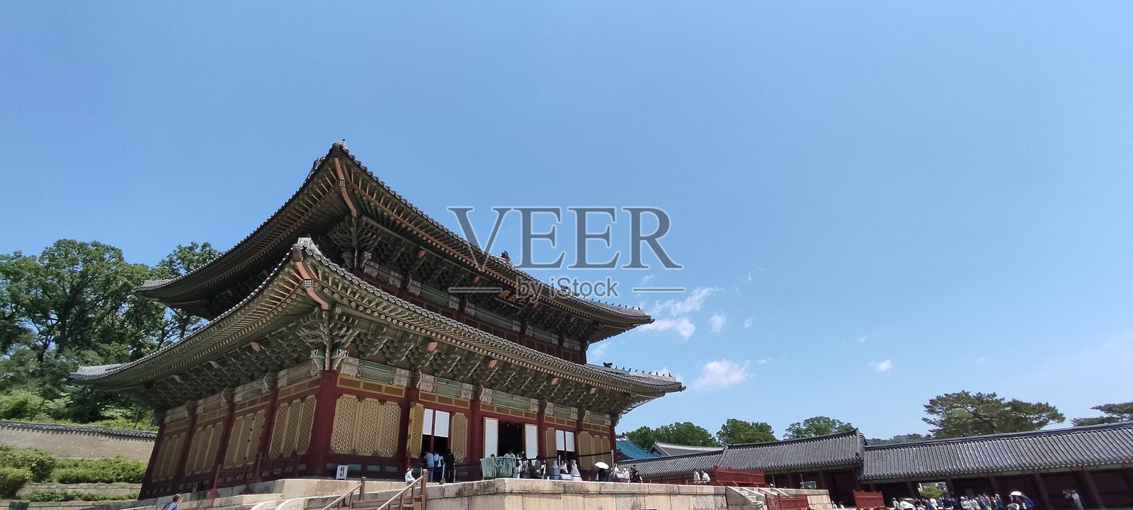 昌德宫的仁政殿照片摄影图片