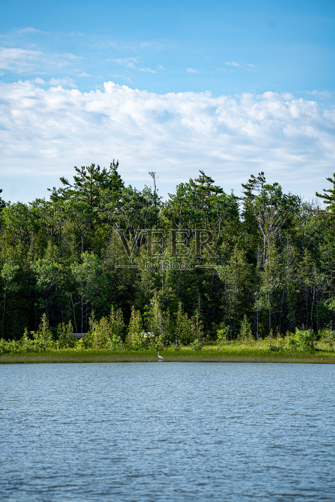 托伯莫里布鲁斯半岛国家公园的马湖景观。照片摄影图片