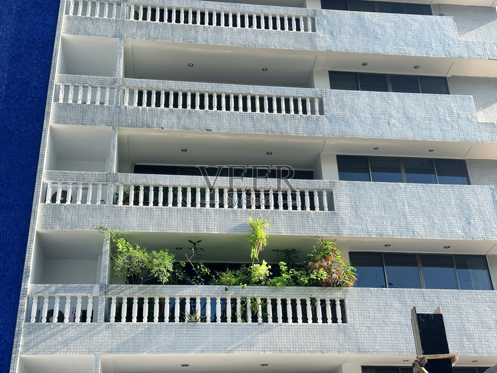 住宅建筑外观特写照片摄影图片