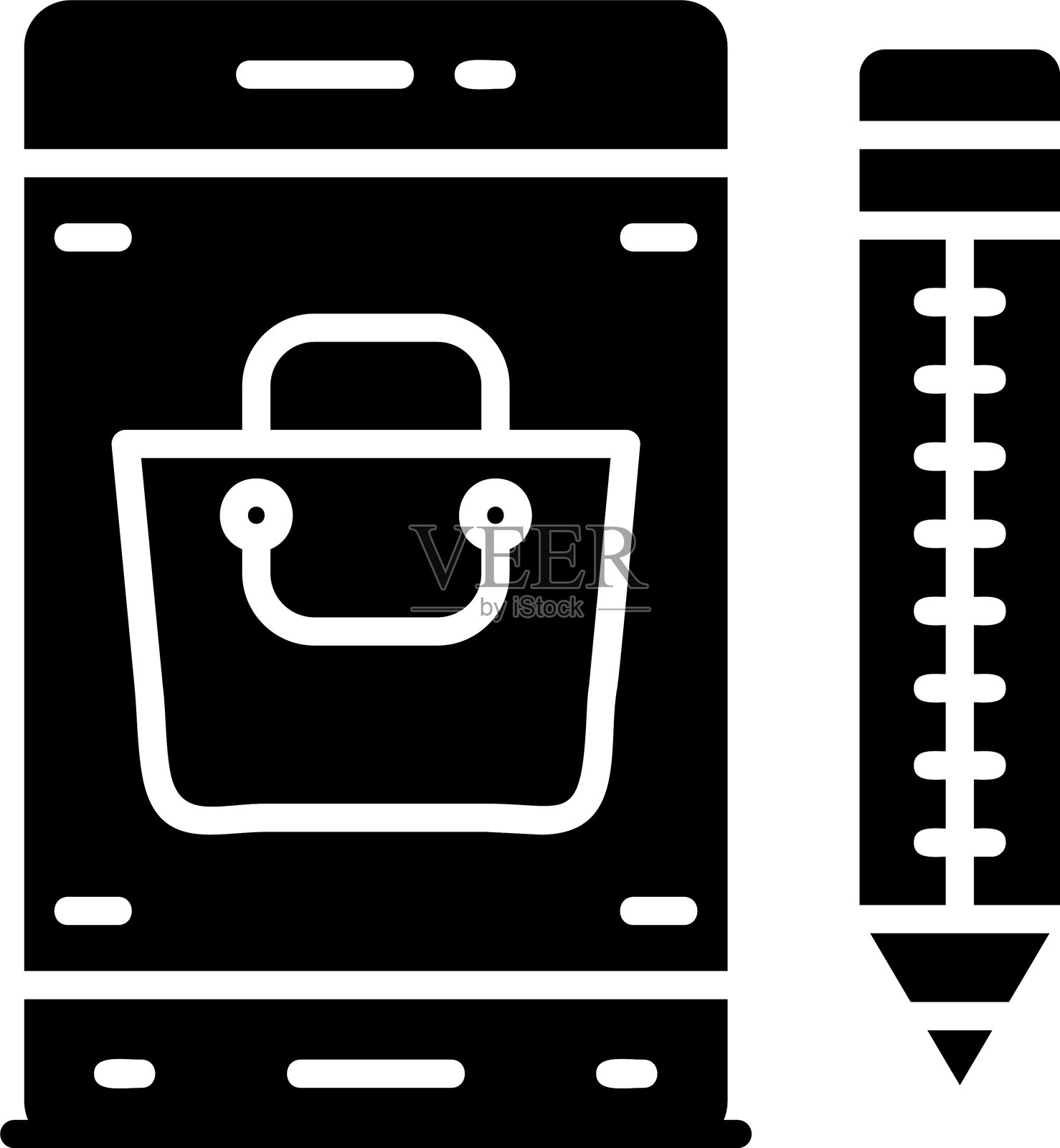 移动购物图标矢量元素插画图片素材