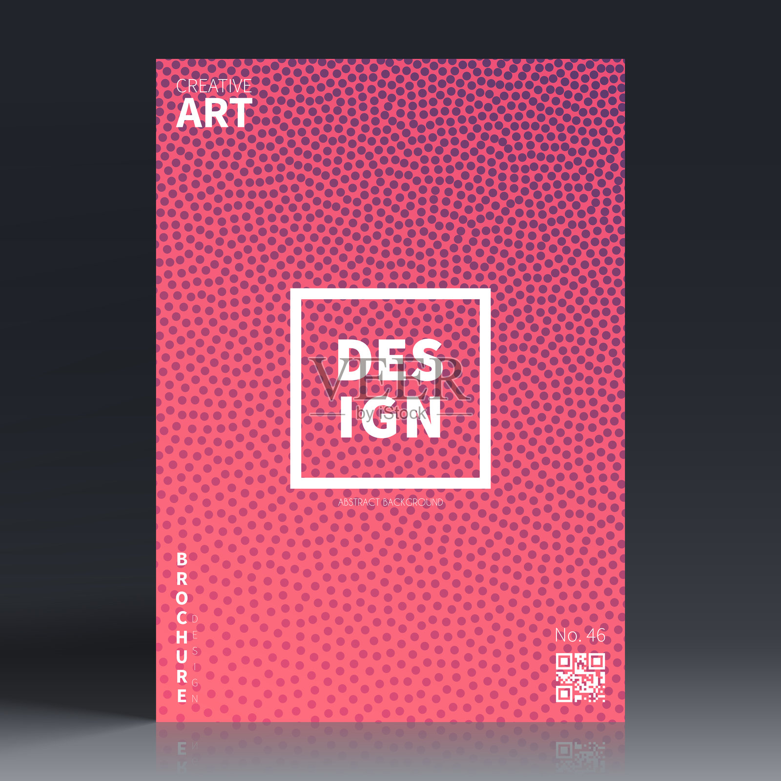 宣传册模板布局，粉色封面设计，商业年度报告，传单，杂志插画图片素材