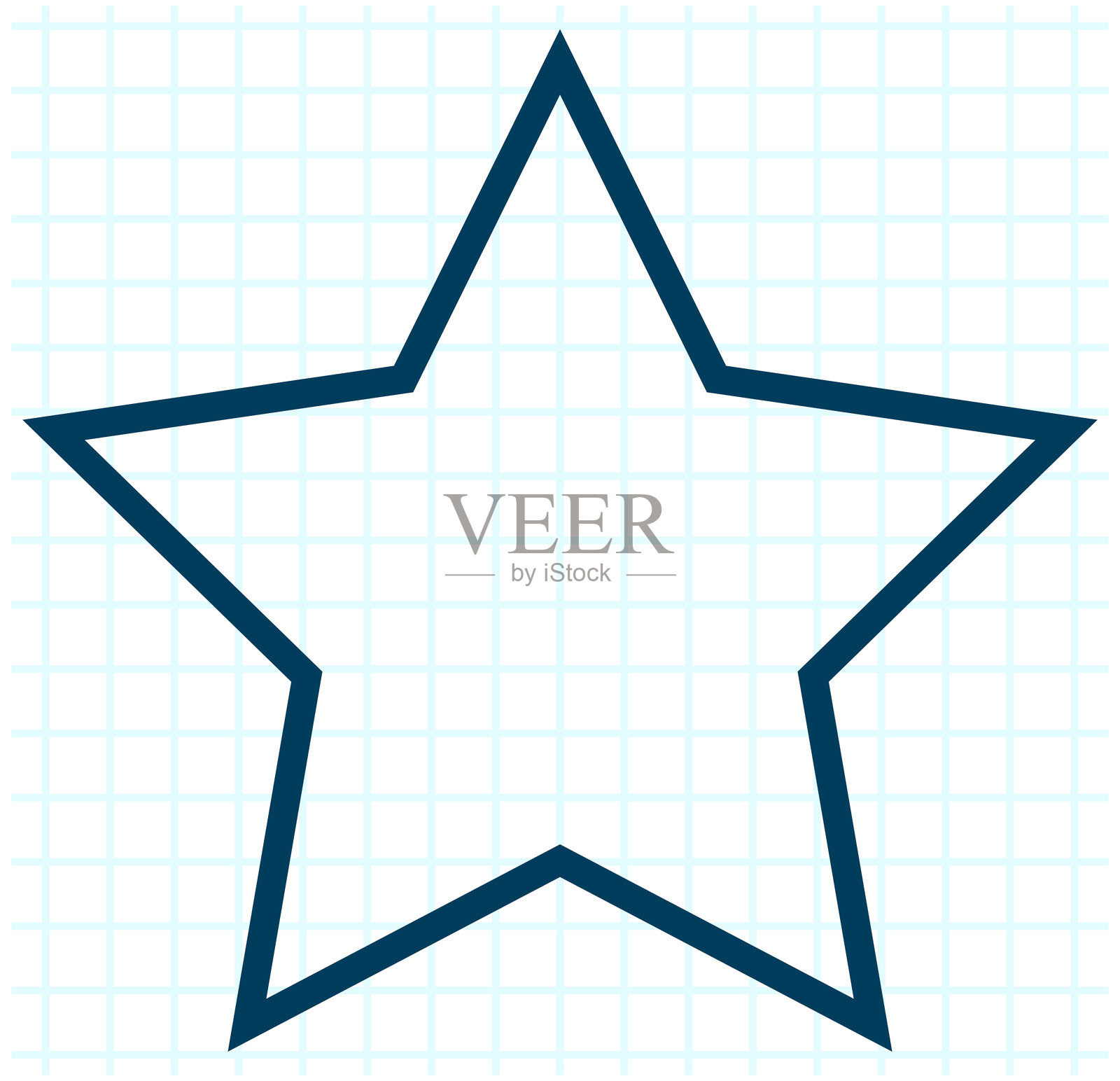 实心五角星插画图片素材