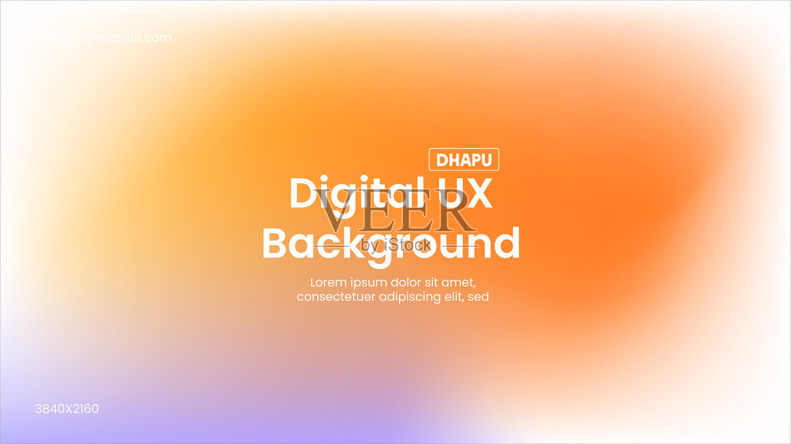 现代数字用户体验设计背景或矢量渐变背景网站设计。插画图片素材