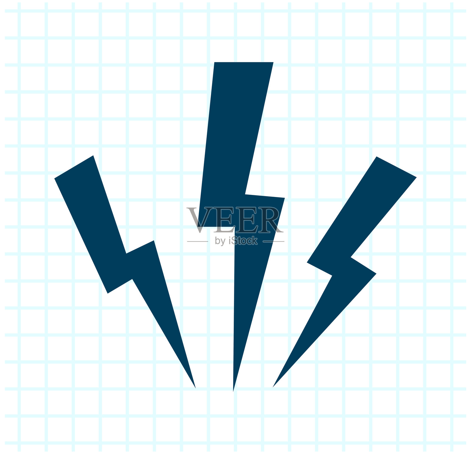 闪电插画图片素材