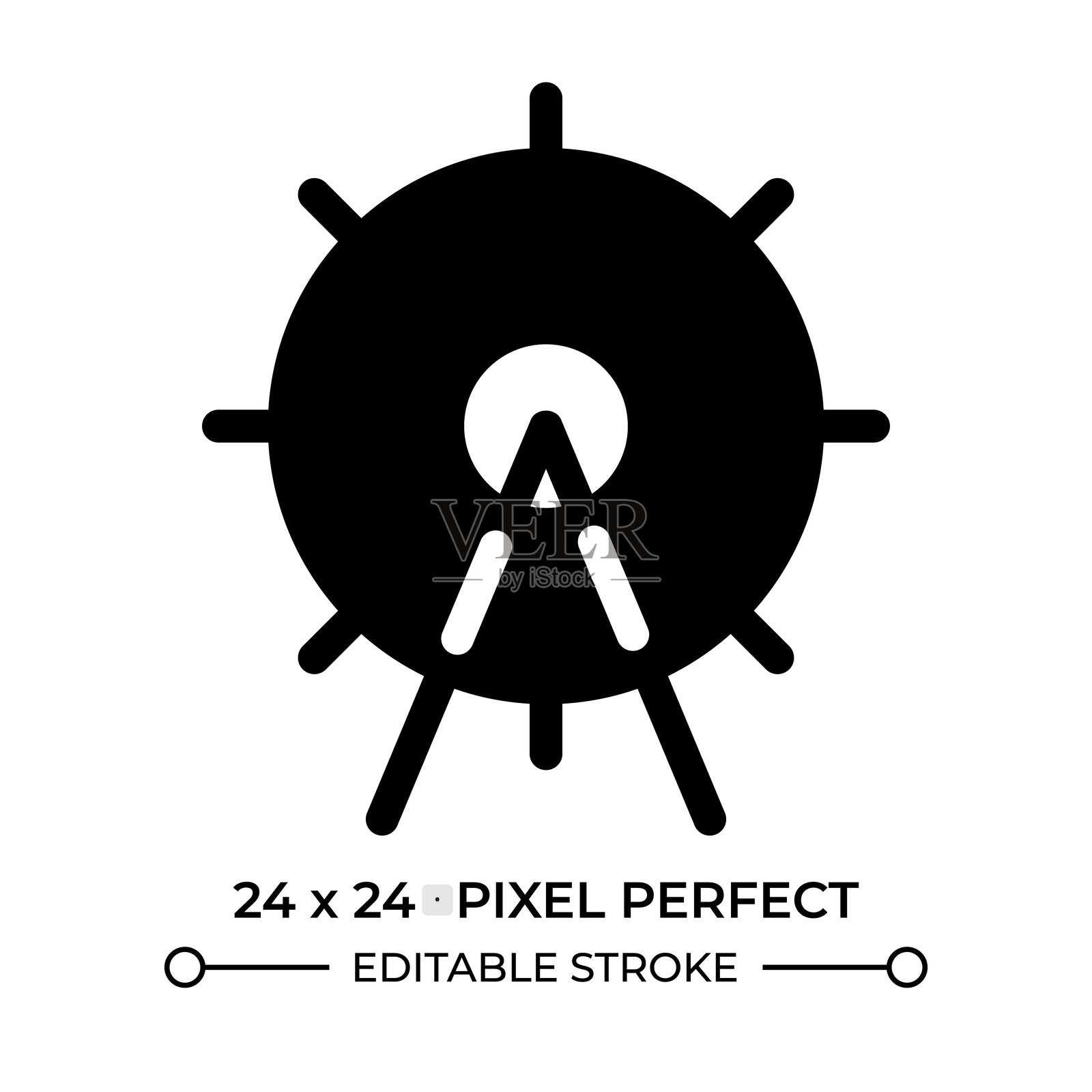 摩天轮图标 UI 图标插画图片素材