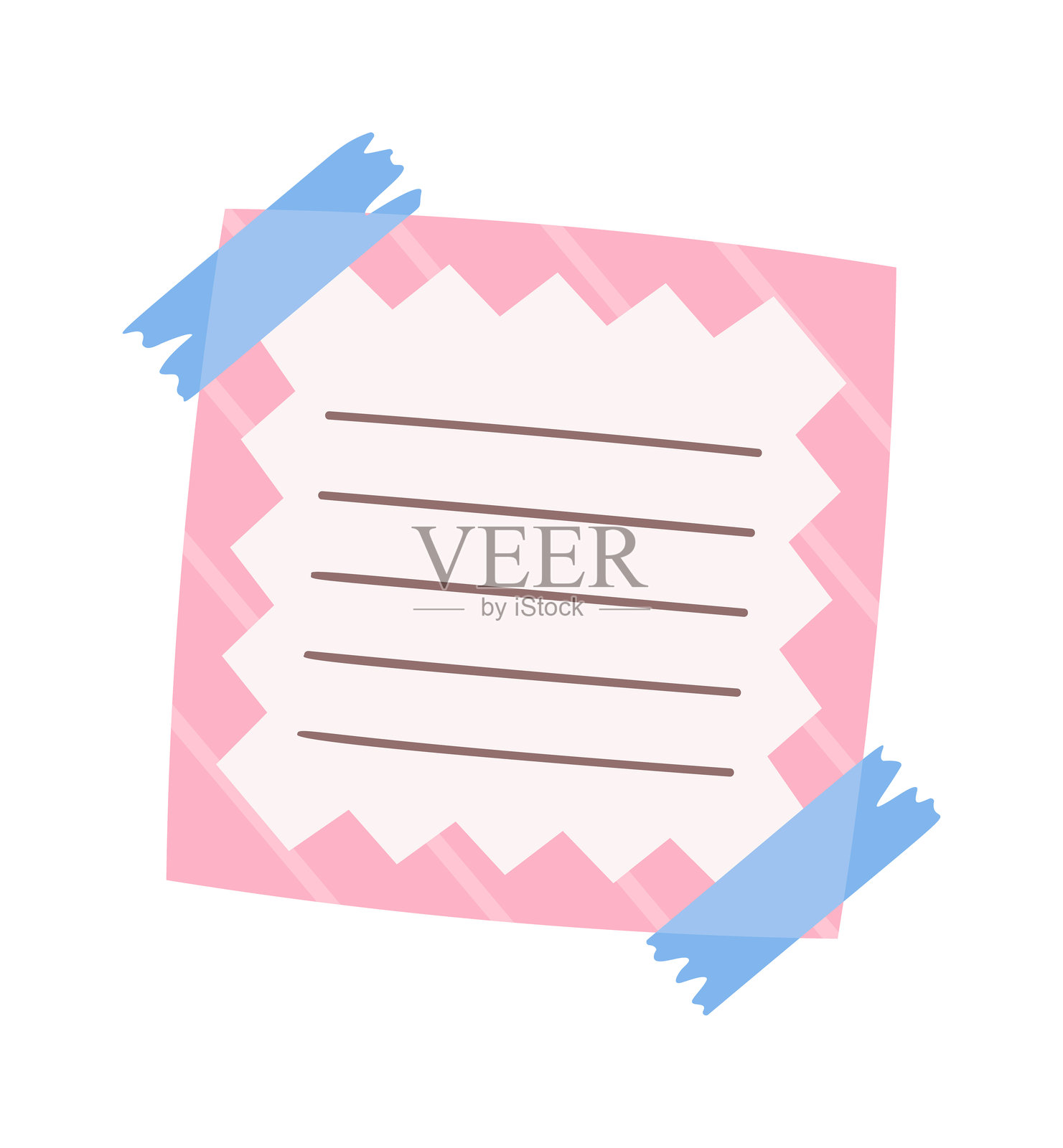 便签纸留言模板插画图片素材