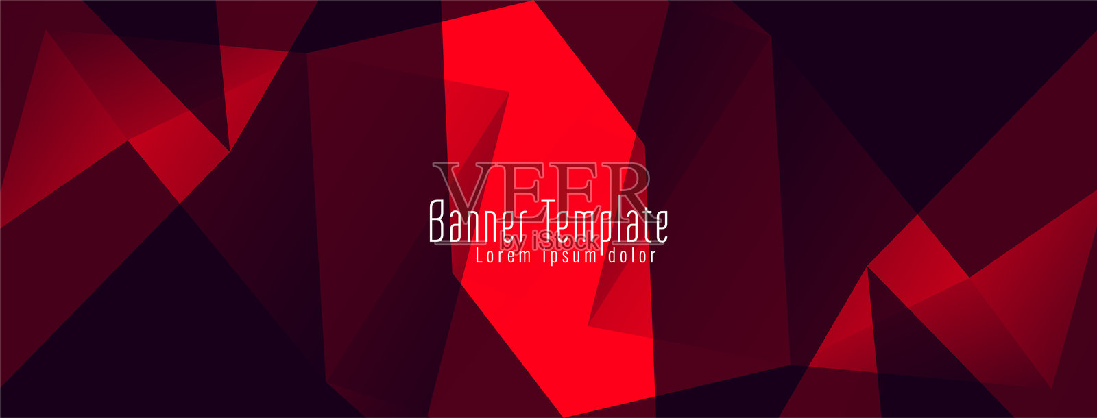 Abstract geometric polygon design banner插画图片素材