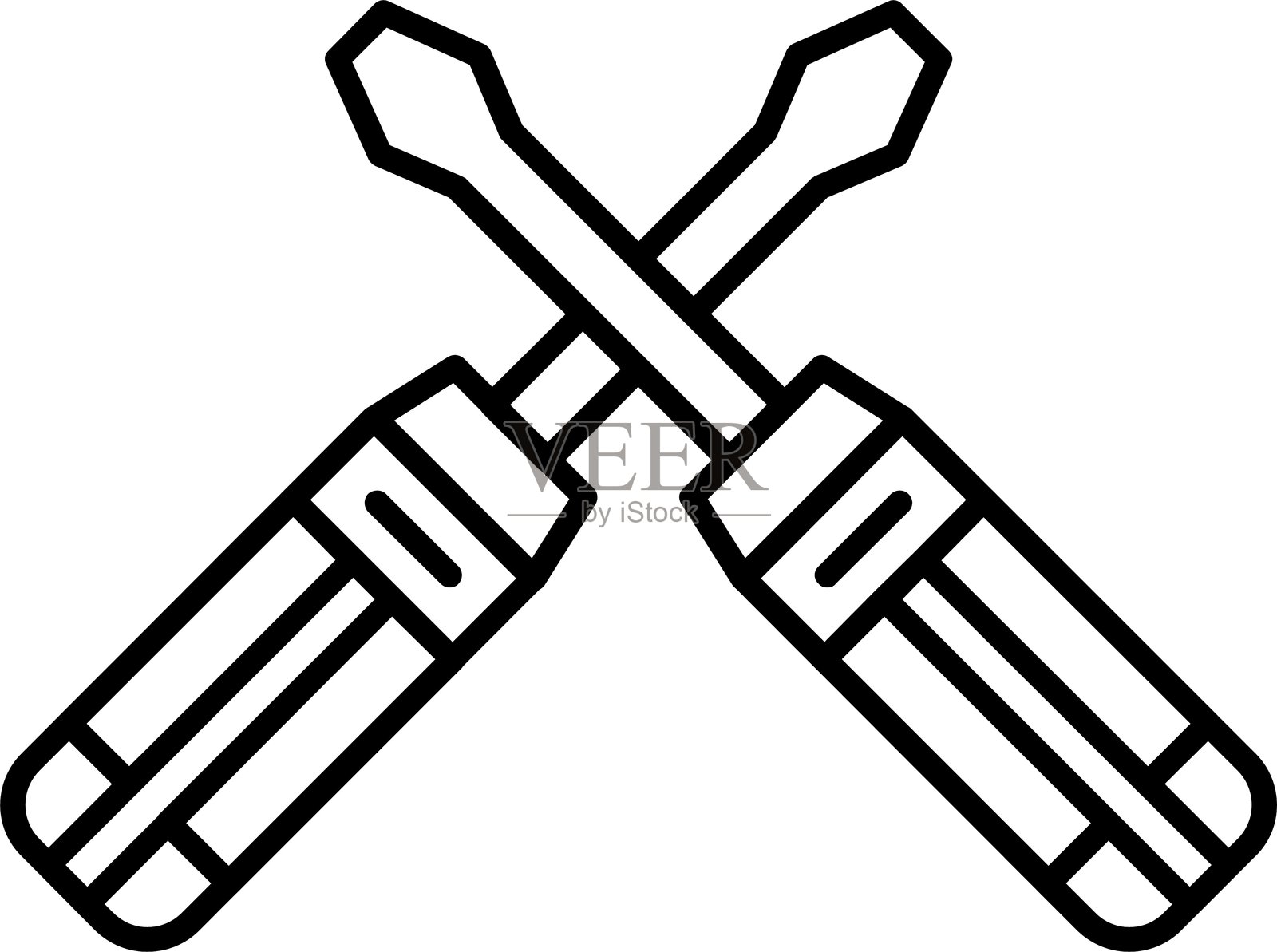 螺丝刀图标插画图片素材