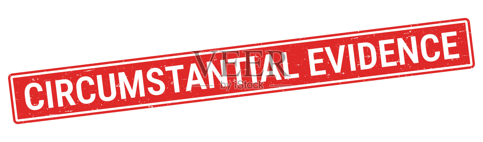 情境证据 - 白色背景上的红色橡皮图章插画图片素材