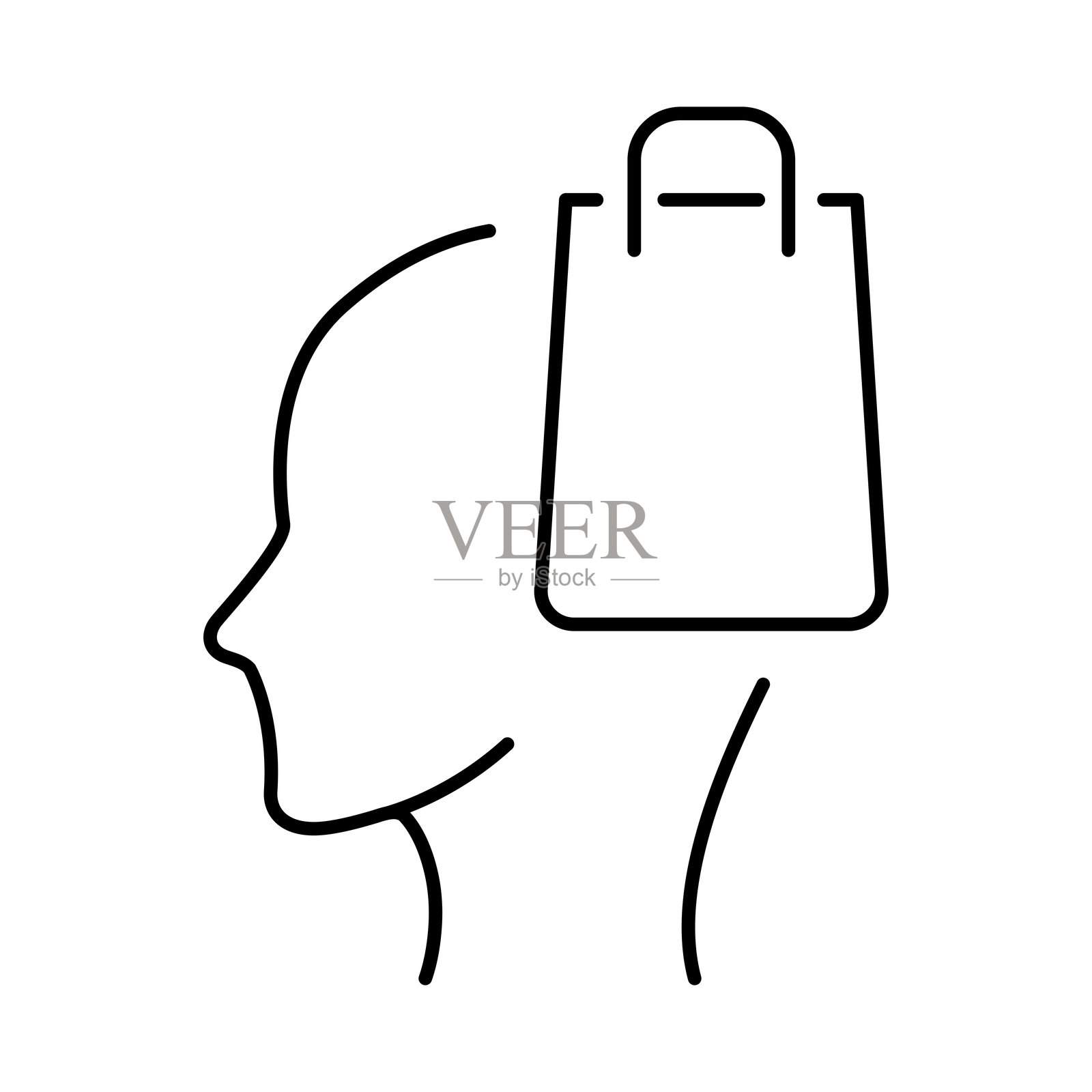 思维大脑图标。创意、智慧、人工智能、知识、学习、创造力、头脑风暴插画图片素材