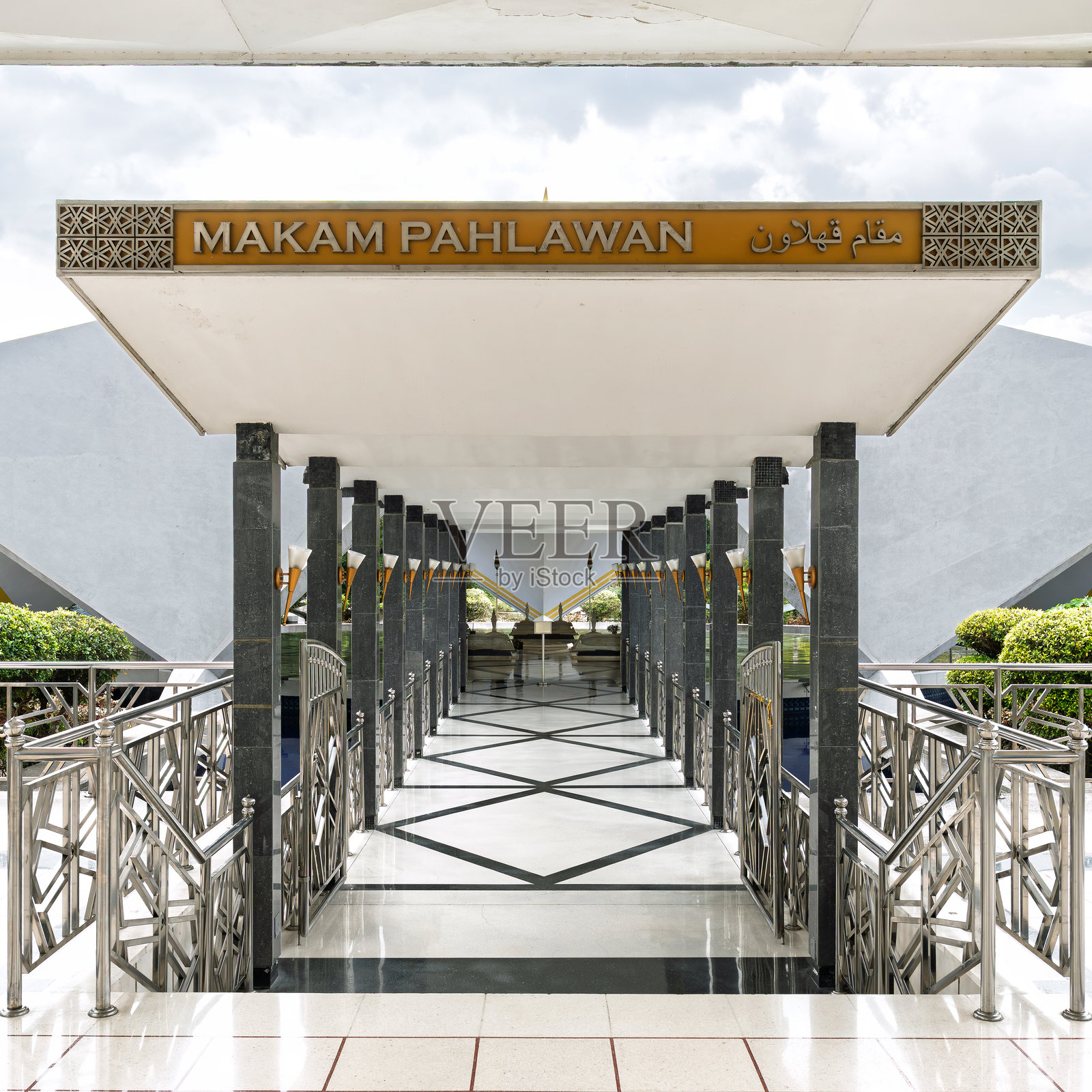 英雄陵墓（Makam Pahlawan），入口，国家清真寺，吉隆坡，马来西亚照片摄影图片