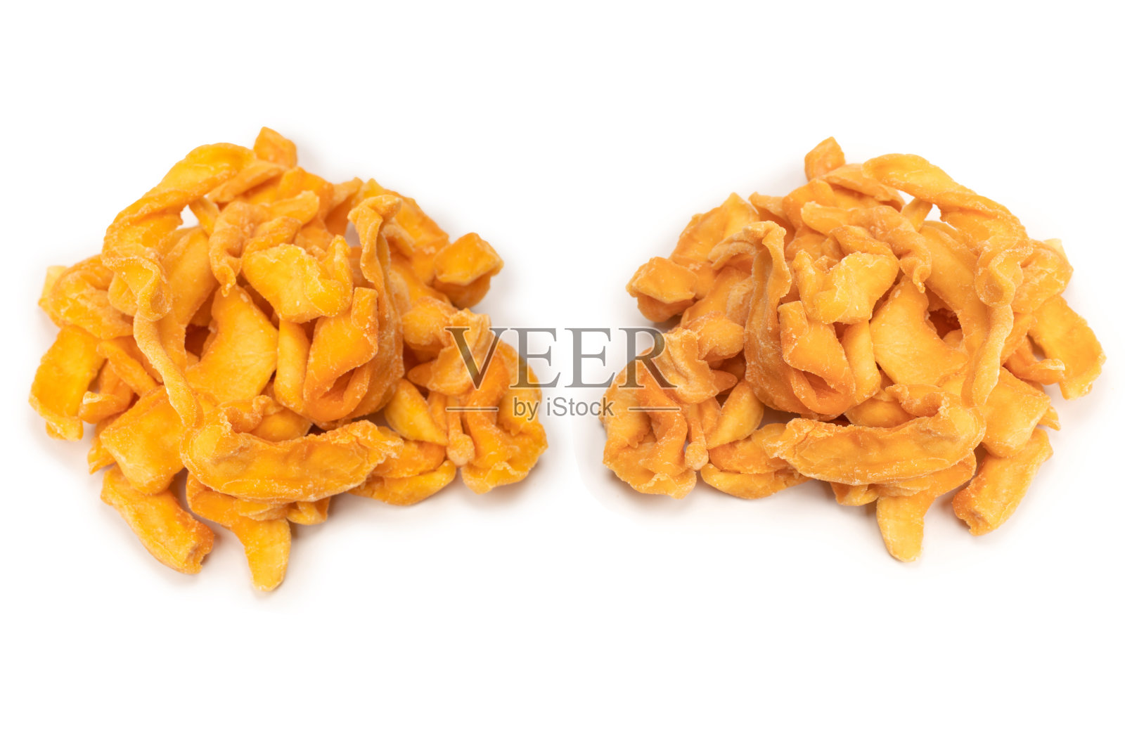 干瓜片孤立在白色背景上。照片摄影图片