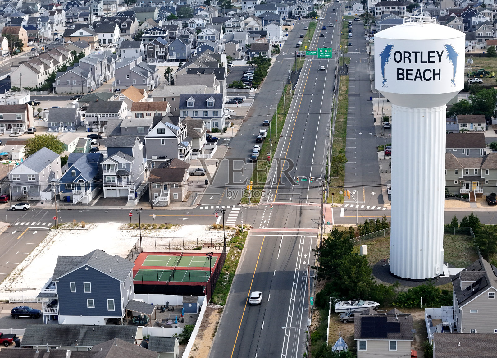 度假村海洋社区水塔照片摄影图片