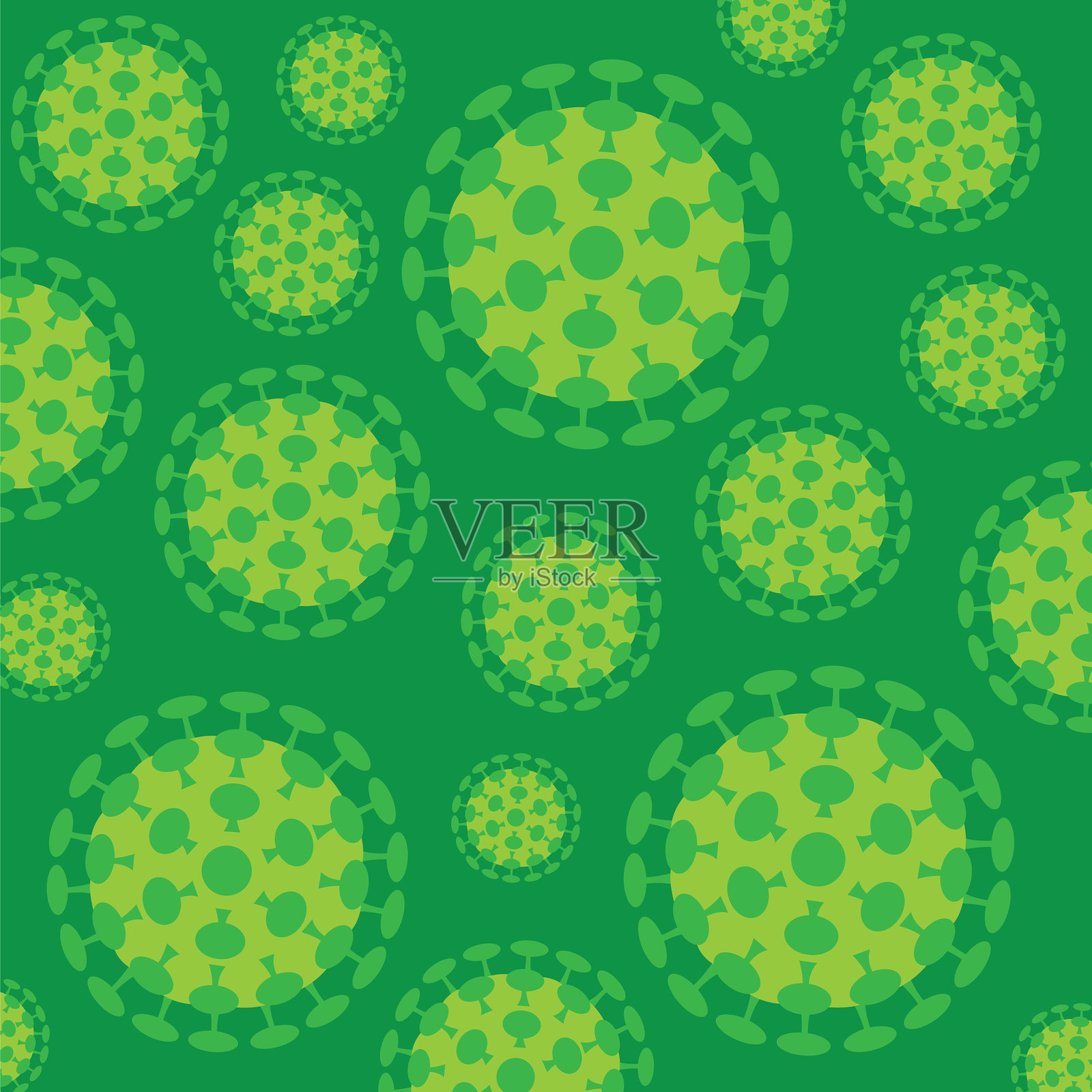 OVID-19，冠状病毒，大流行疾病，停止传播背景插画图片素材